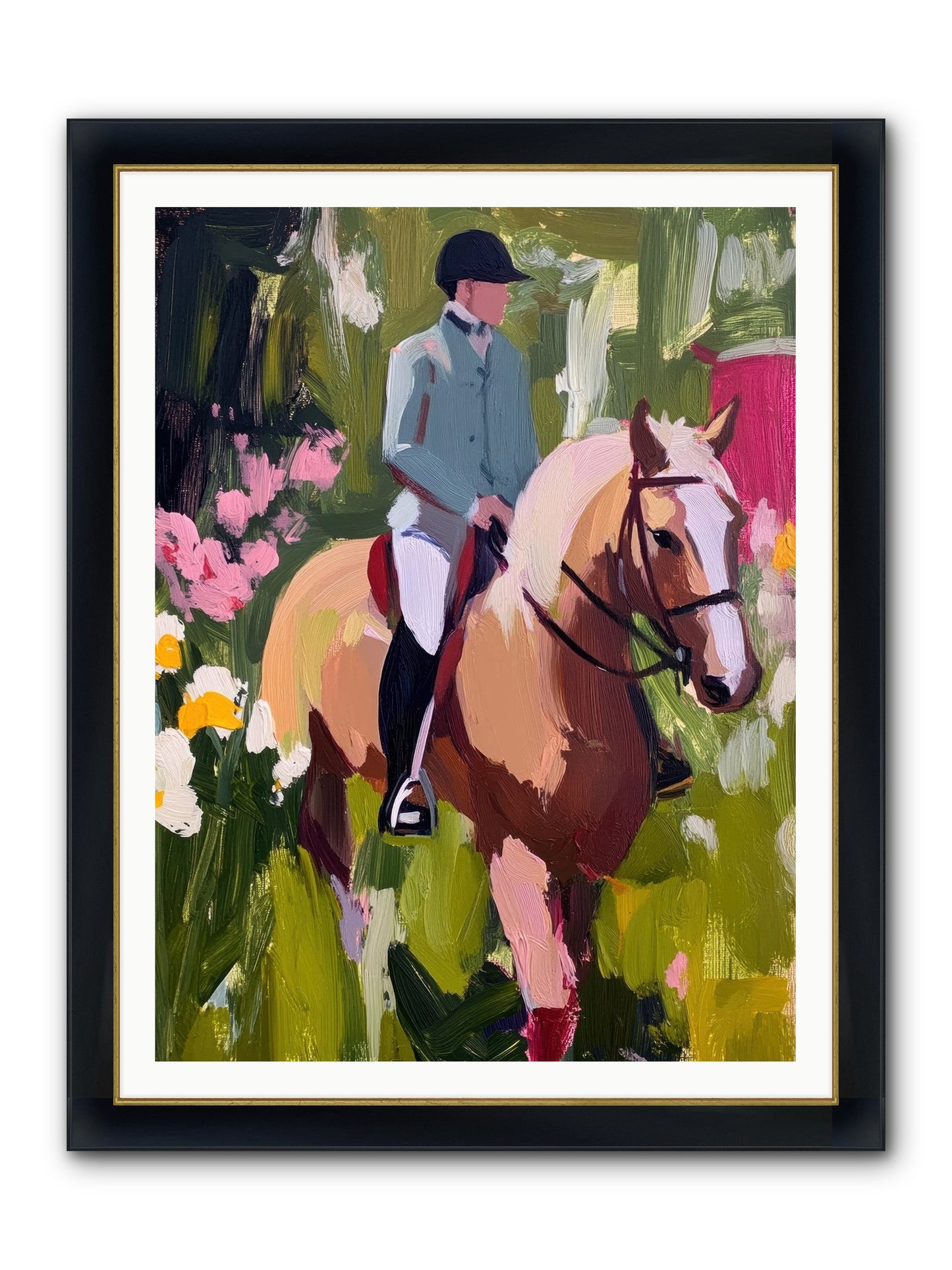 Cinnamon Sky Framed Print - Wide Black w/Gold 36x48