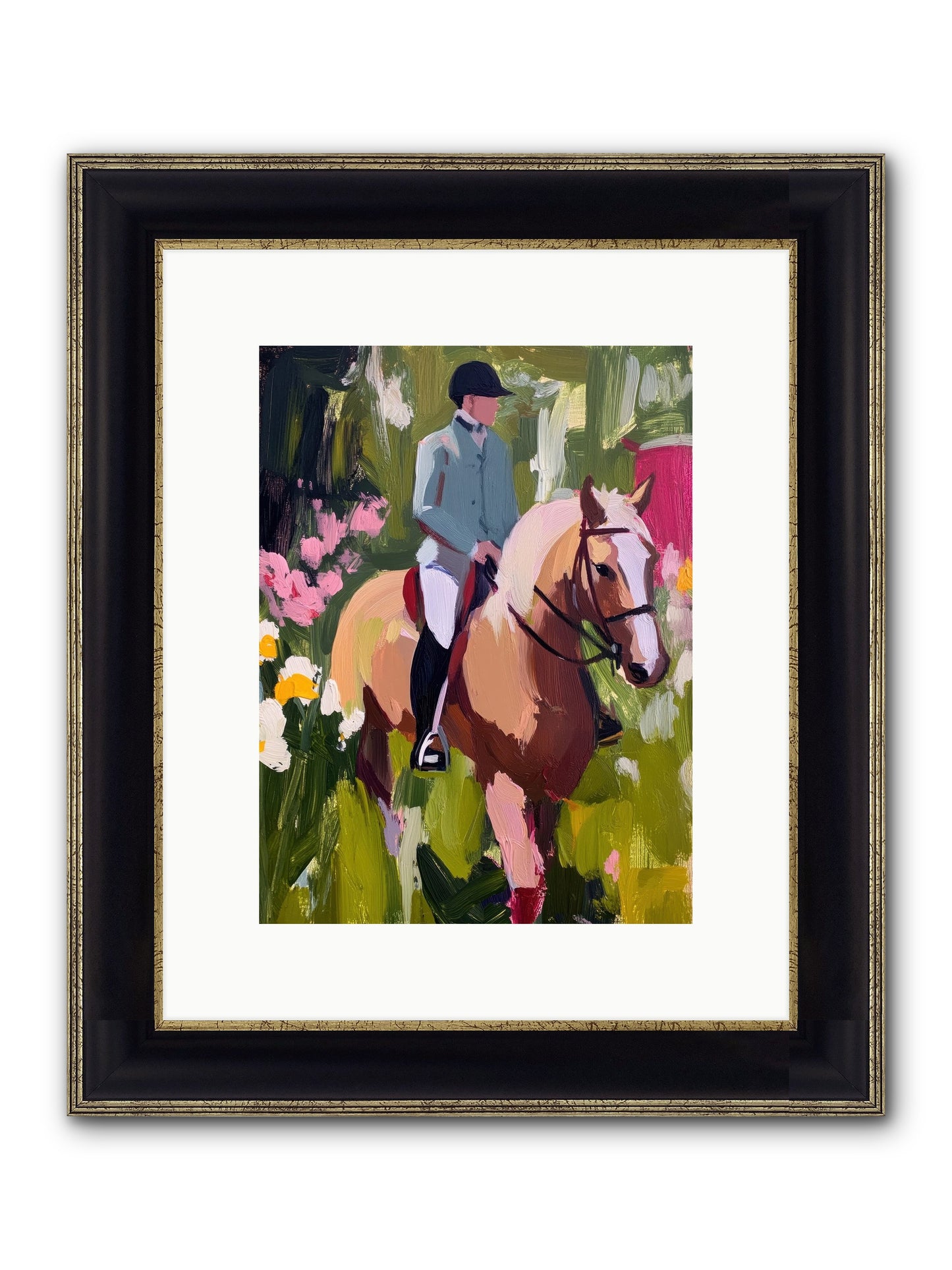 Cinnamon Sky Framed Print - Black & Gold 9x12