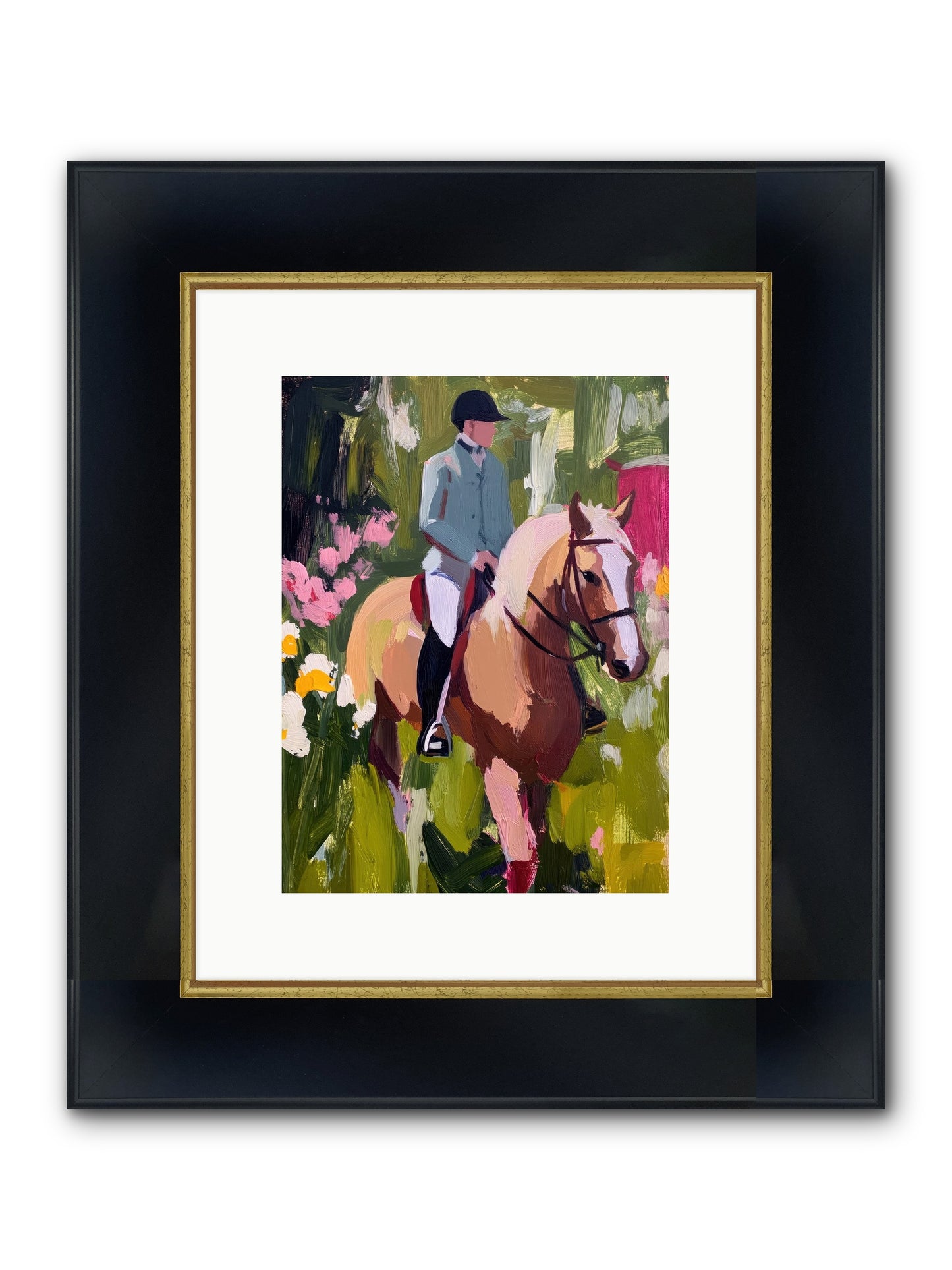 Cinnamon Sky Framed Print - Wide Black w/Gold 9x12