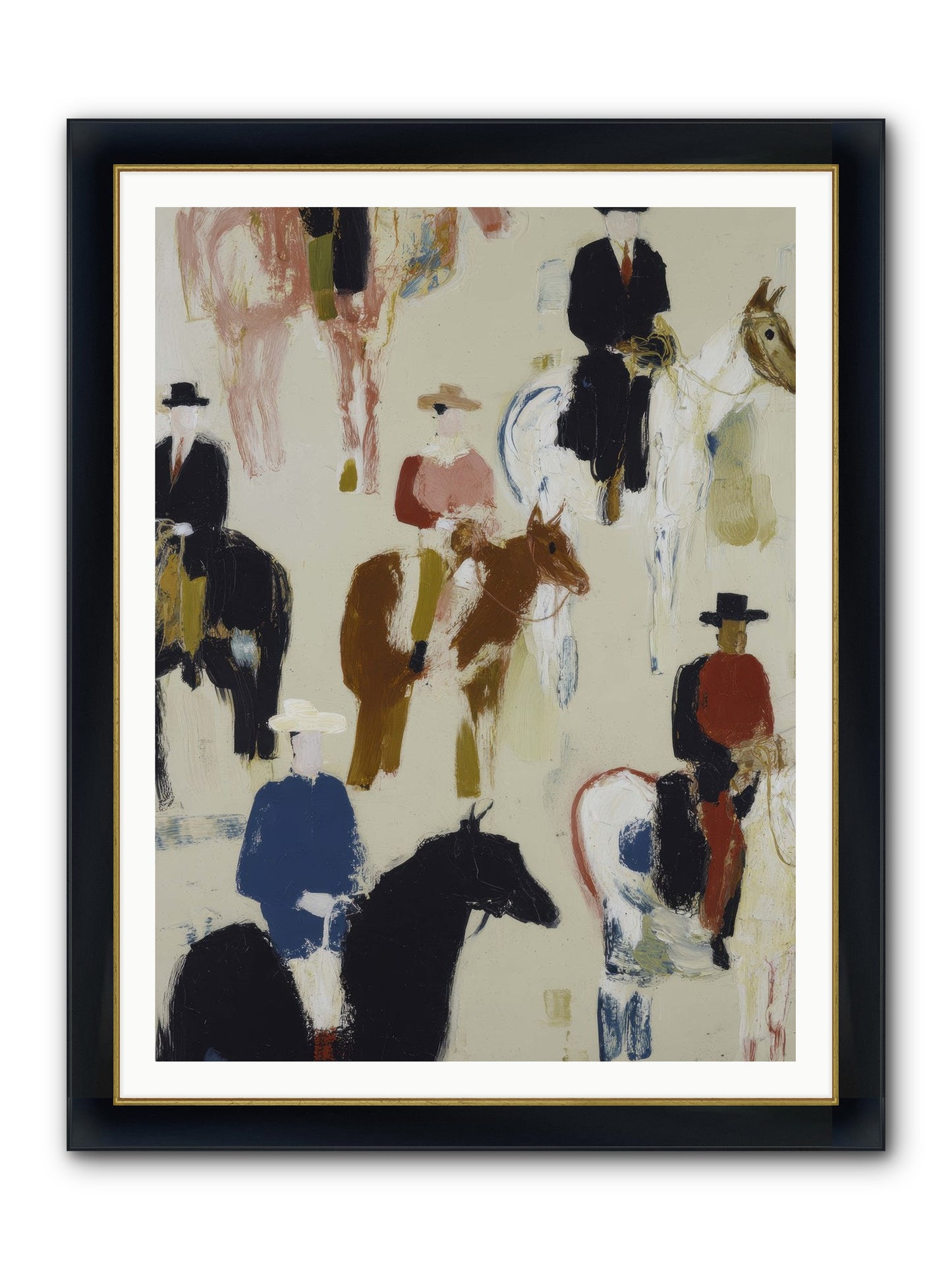 Circle Of Dust & Trust Framed Print - Wide Black w/Gold 36x48