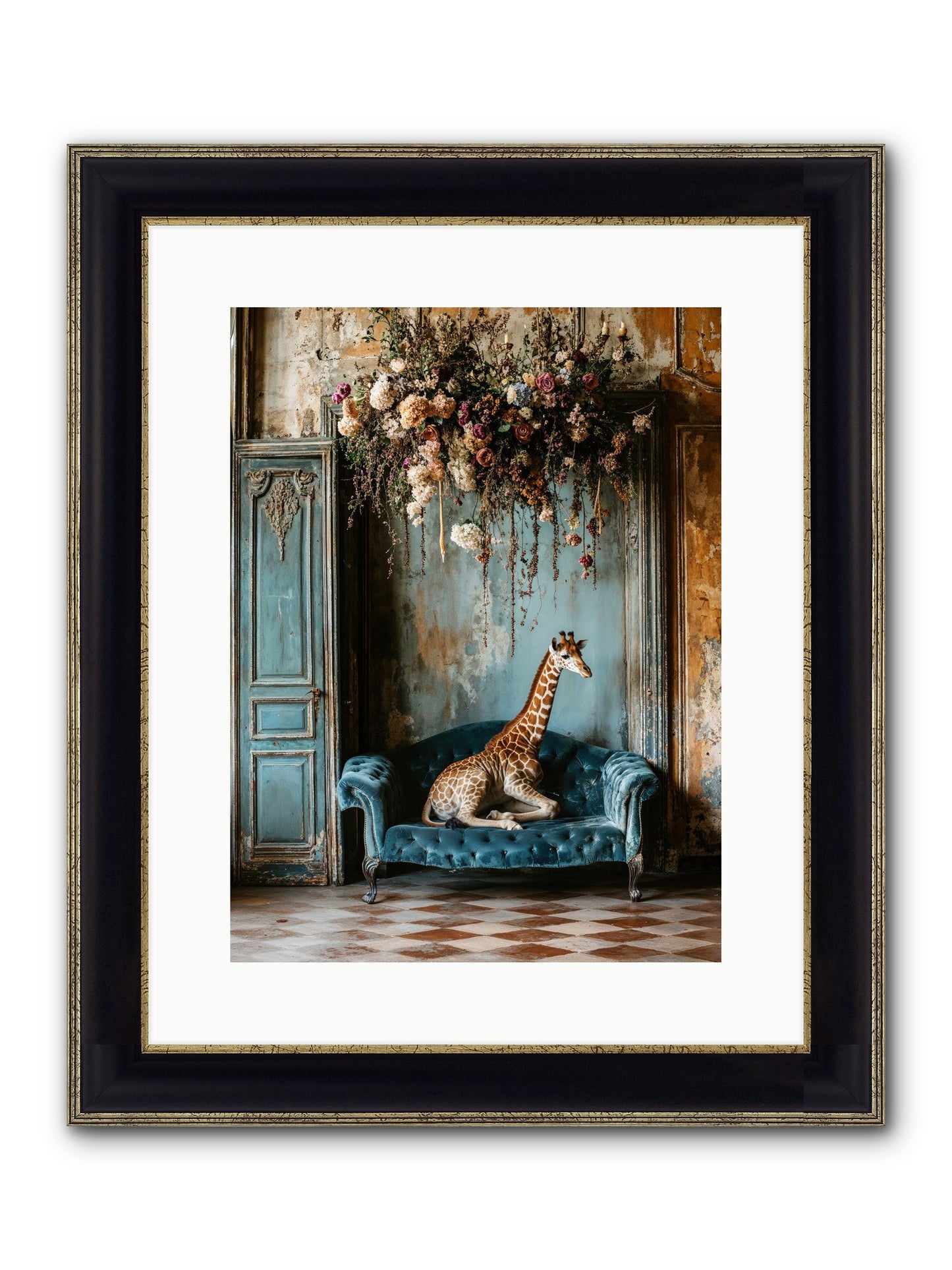 Circus Of Sweet Surrender Framed Print - Black & Gold 12x16