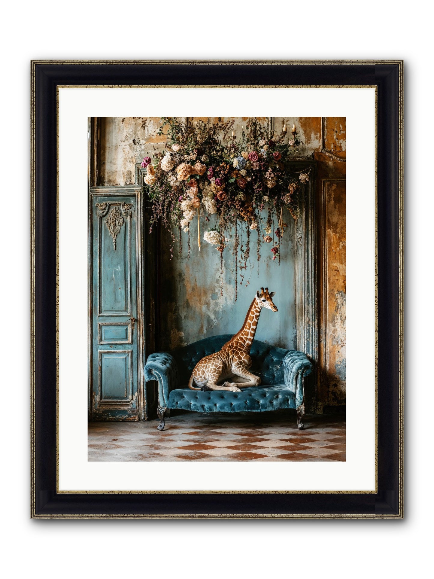 Circus Of Sweet Surrender Framed Print - Black & Gold 18x24
