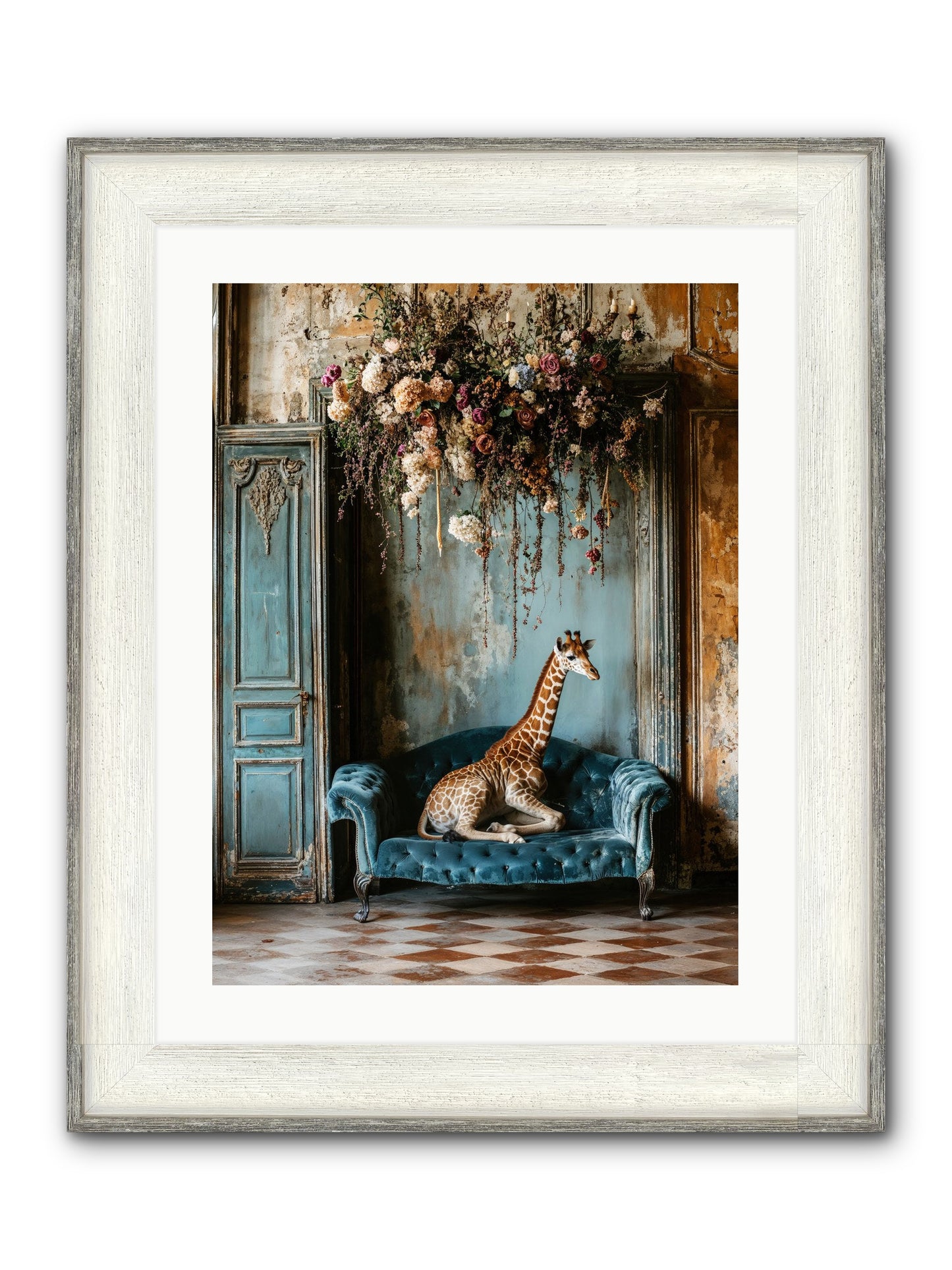 Circus Of Sweet Surrender Framed Print - Driftwood White 18x24