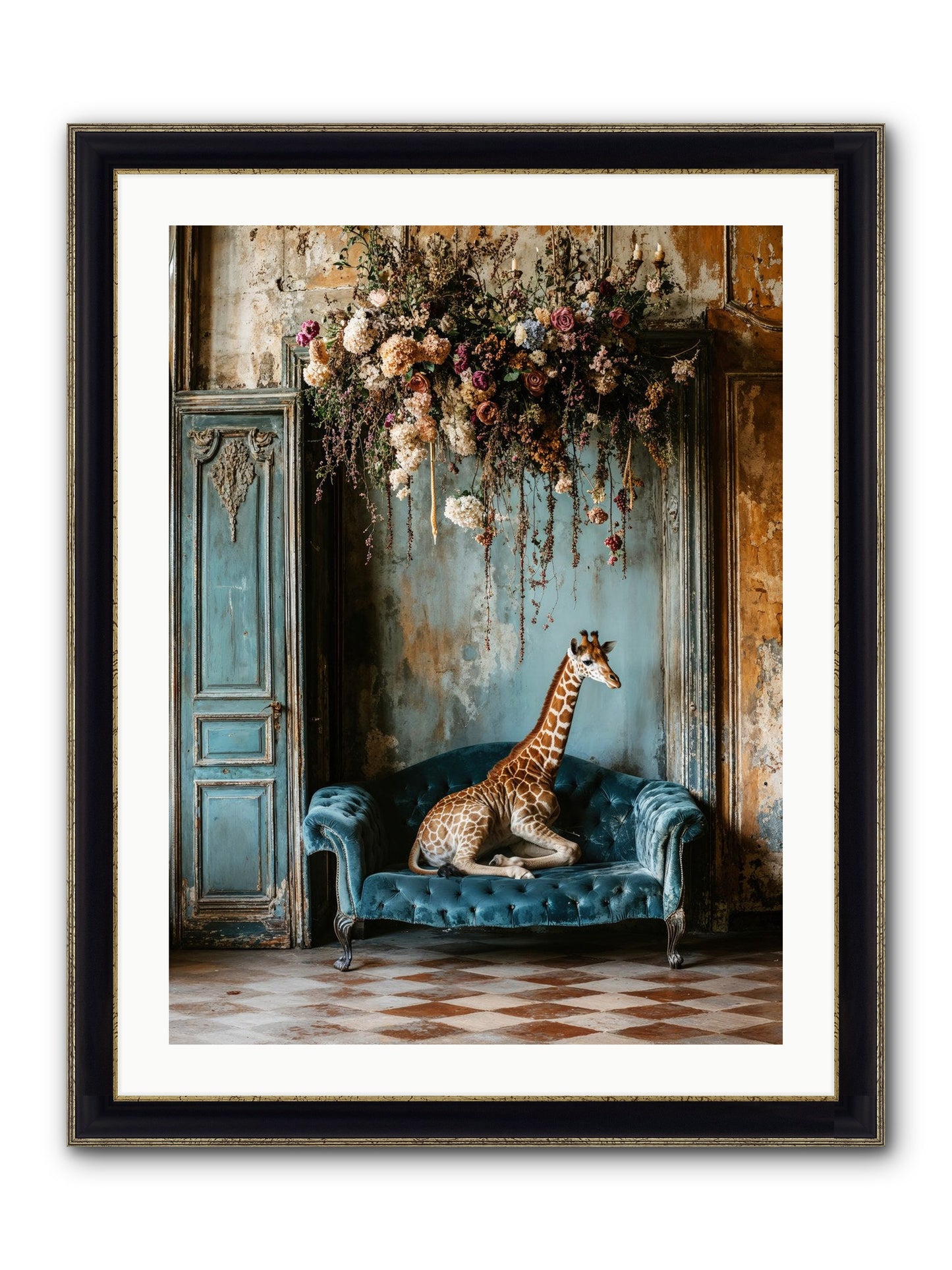 Circus Of Sweet Surrender Framed Print - Black & Gold 24x32
