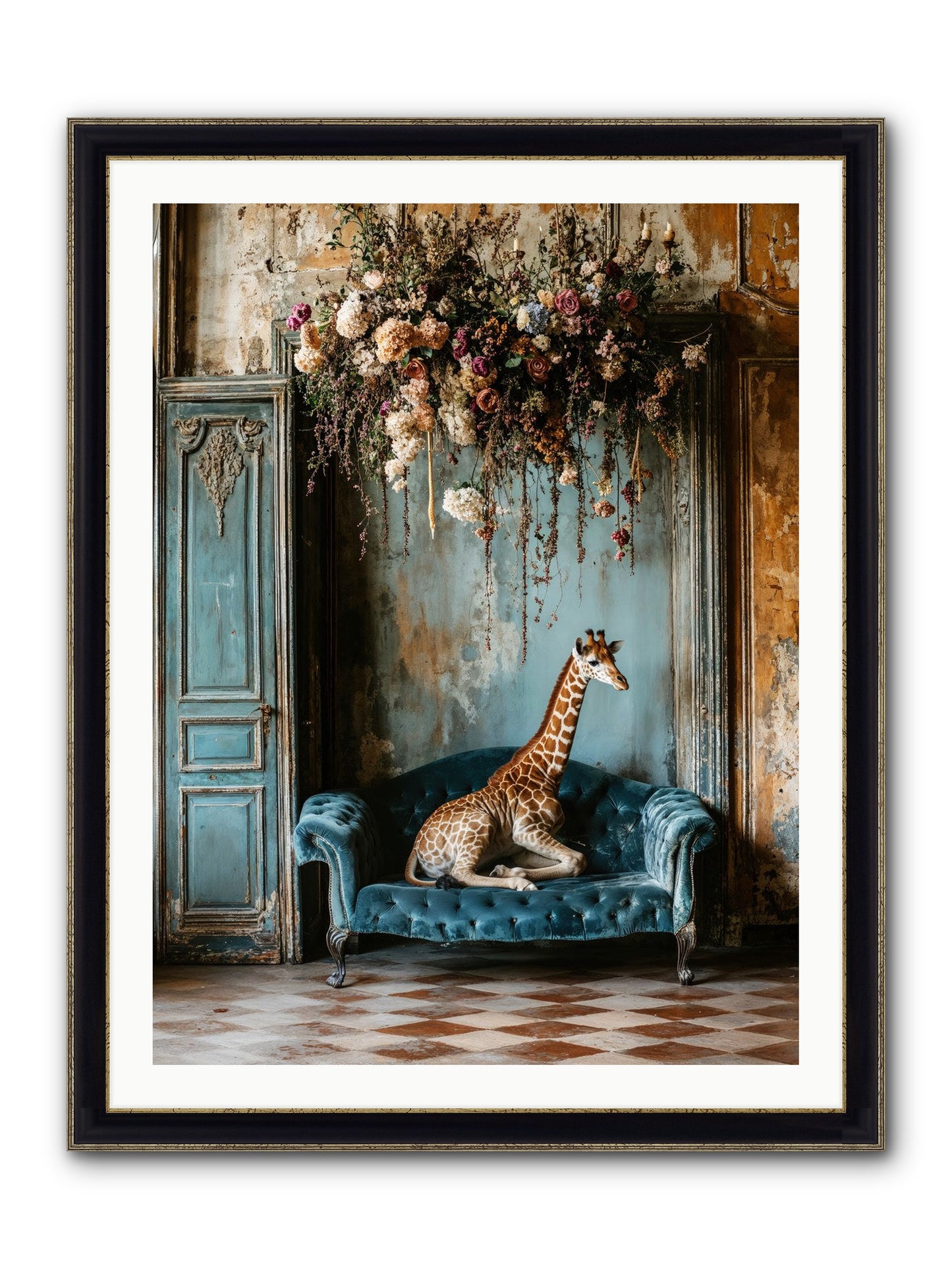 Circus Of Sweet Surrender Framed Print - Black & Gold 30x40