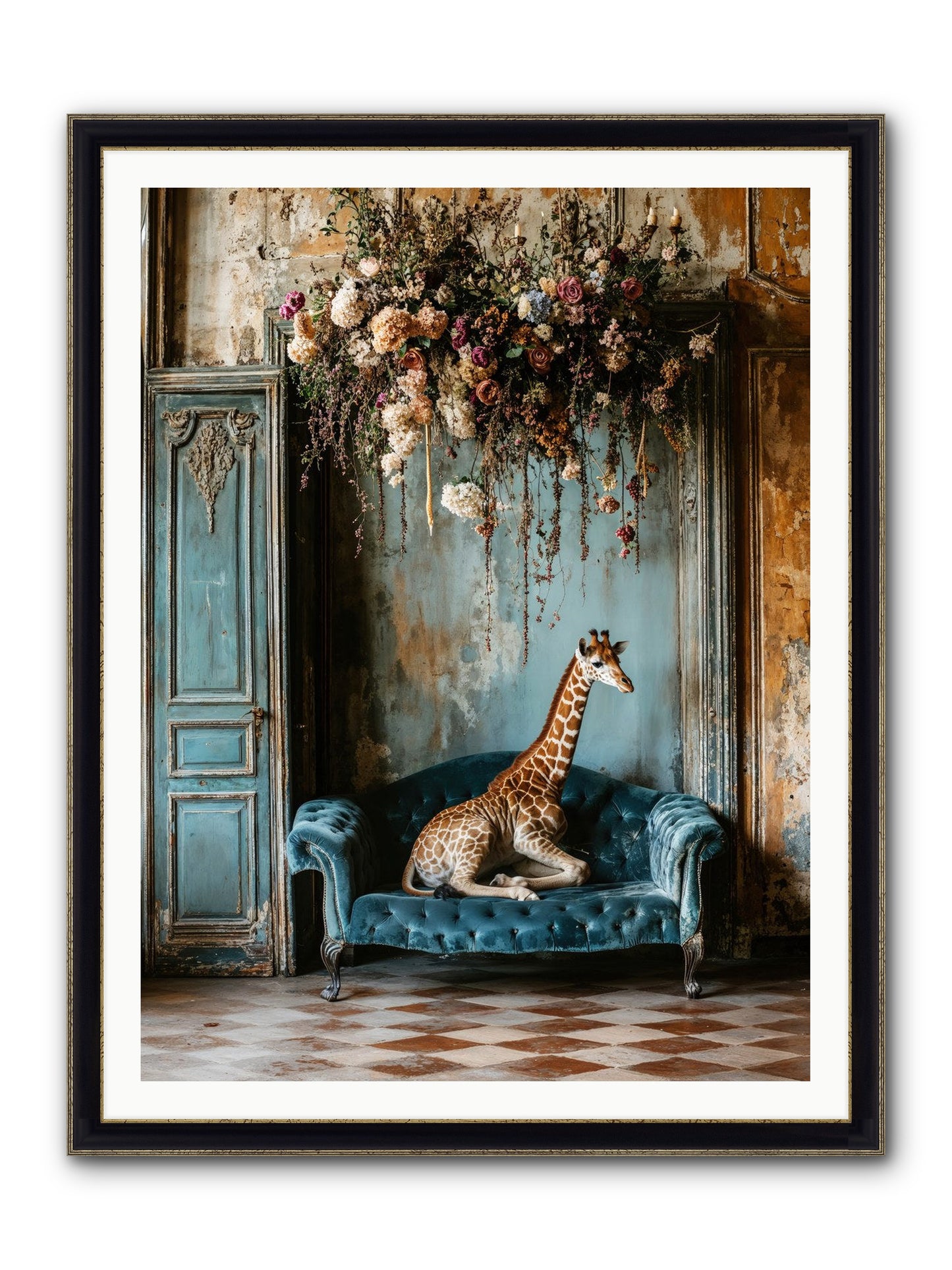 Circus Of Sweet Surrender Framed Print - Black & Gold 36x48