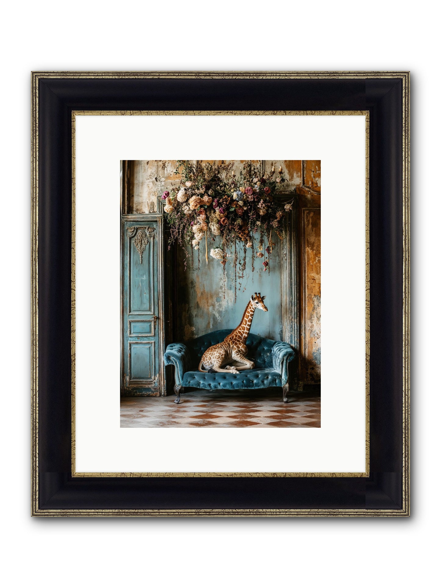 Circus Of Sweet Surrender Framed Print - Black & Gold 9x12