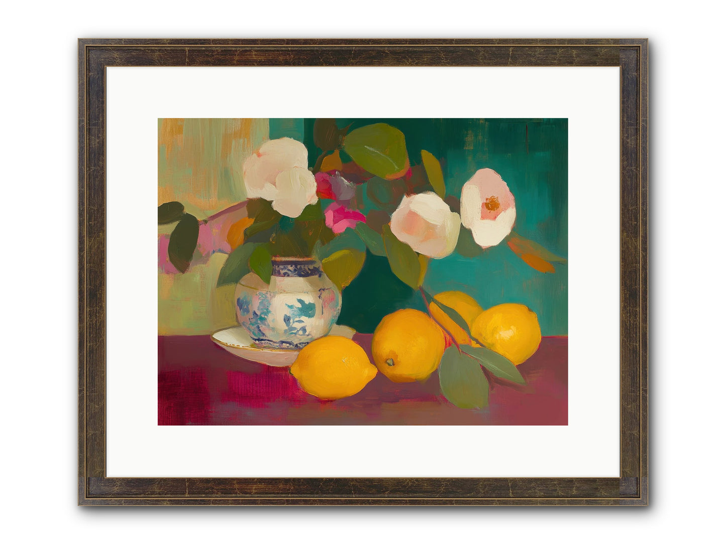 Citrine Treasures Framed Print - Slimwoods Black/Gold 16x12
