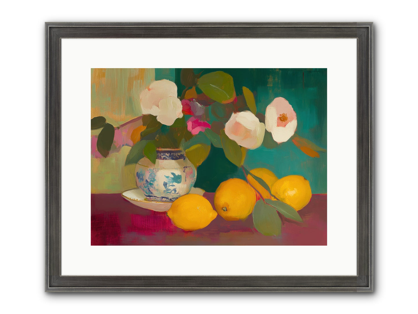 Citrine Treasures Framed Print - Slimwoods Black/Silver 16x12