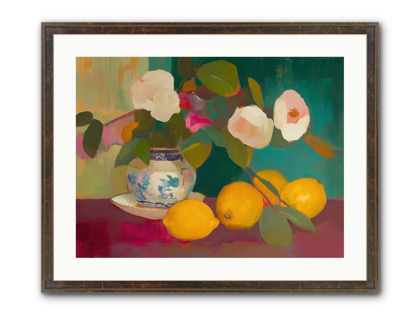 Citrine Treasures Framed Print - Slimwoods Black/Gold 24x18