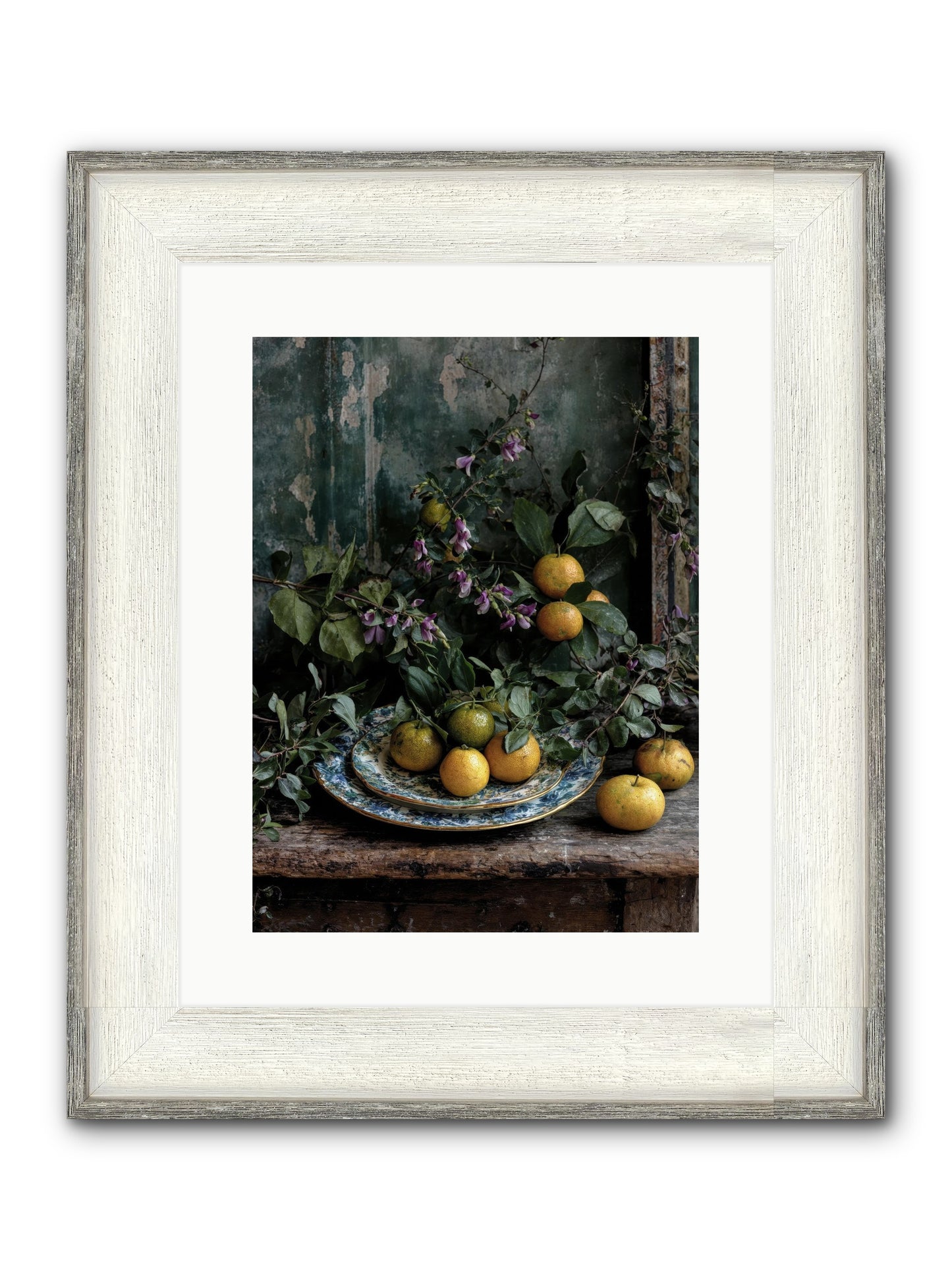 Clarabelle Framed Print - Driftwood White 12x16