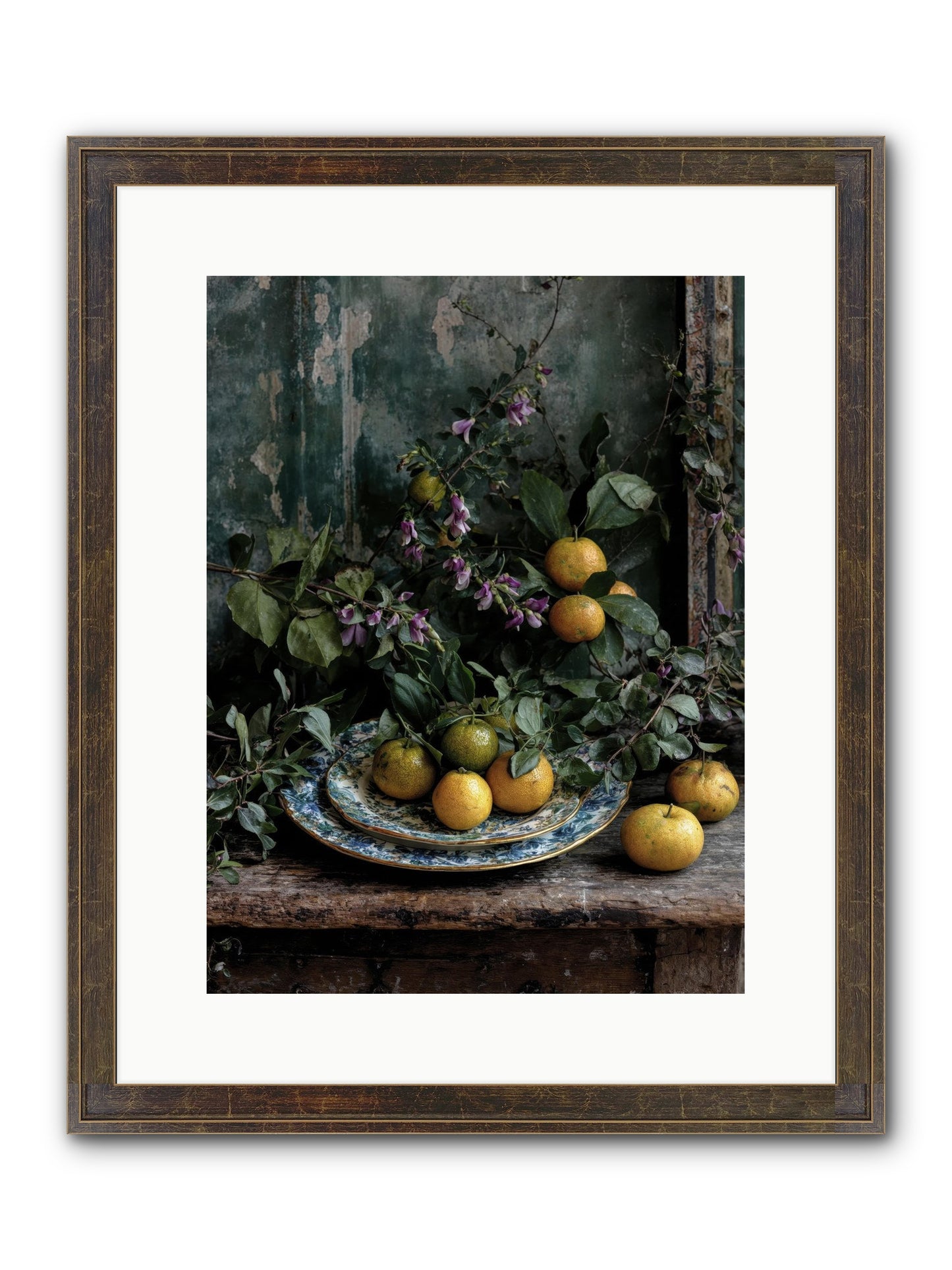 Clarabelle Framed Print - Slimwoods Black/Gold 12x16