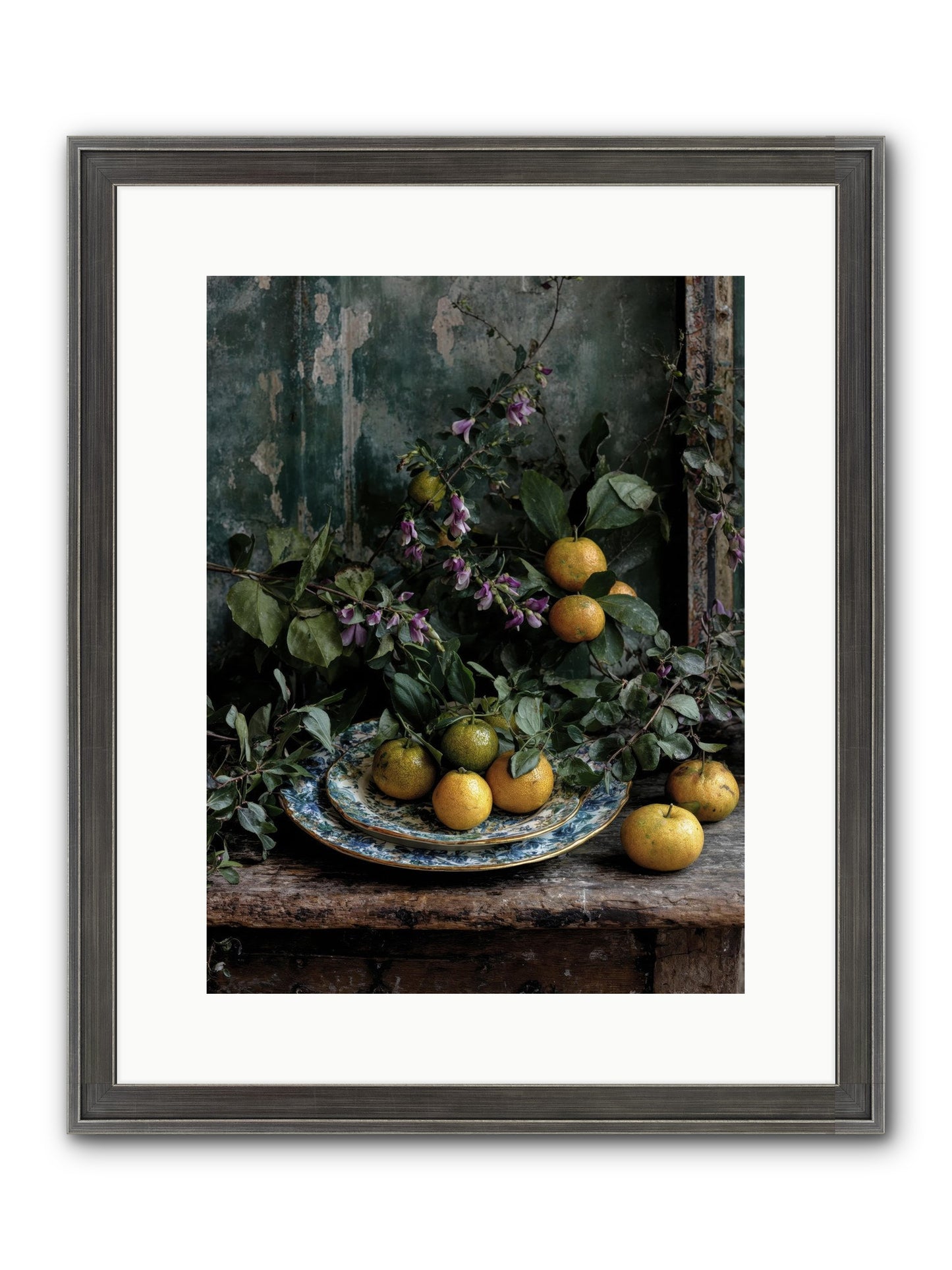 Clarabelle Framed Print - Slimwoods Black/Silver 12x16