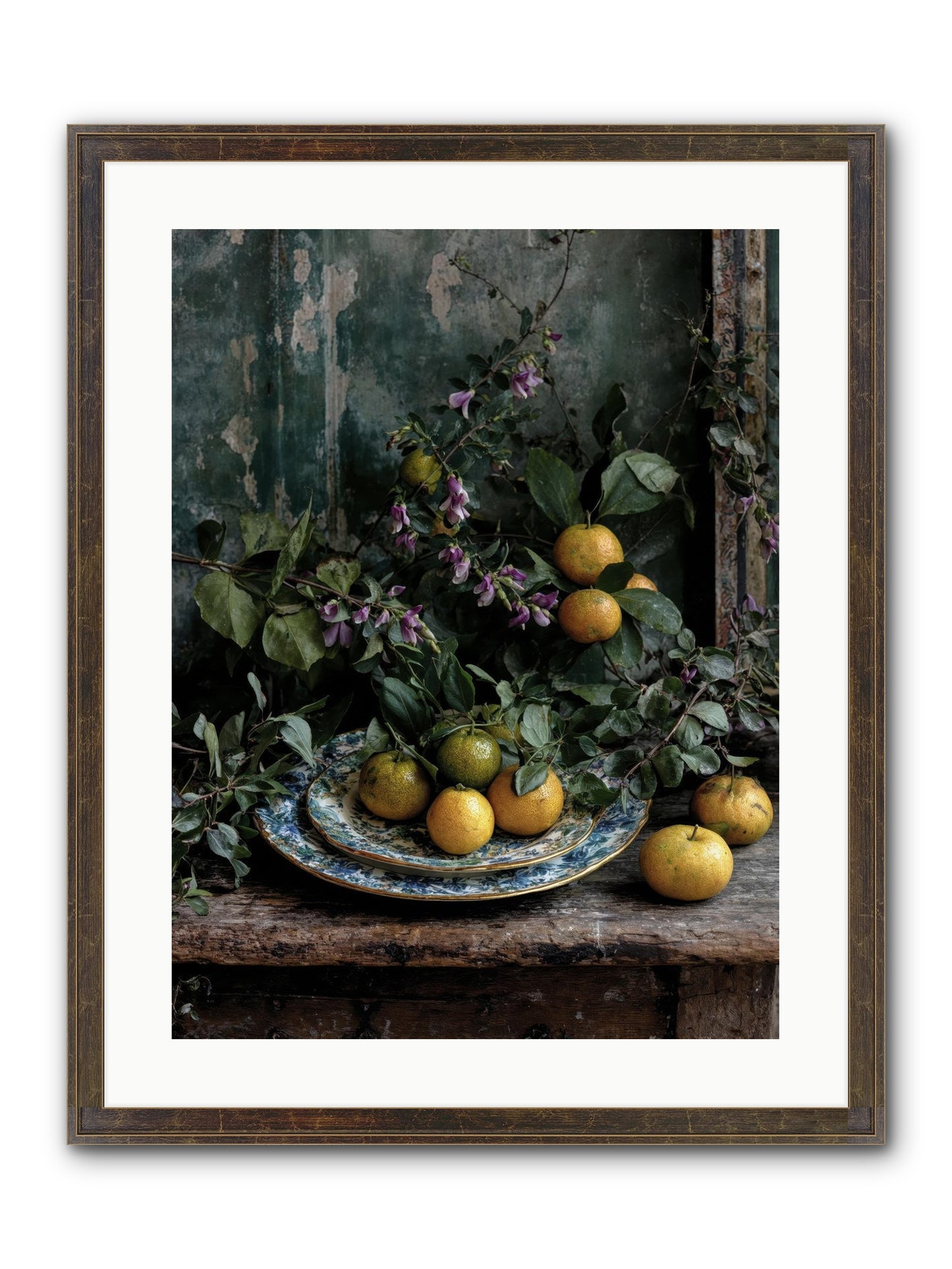 Clarabelle Framed Print - Slimwoods Black/Gold 18x24