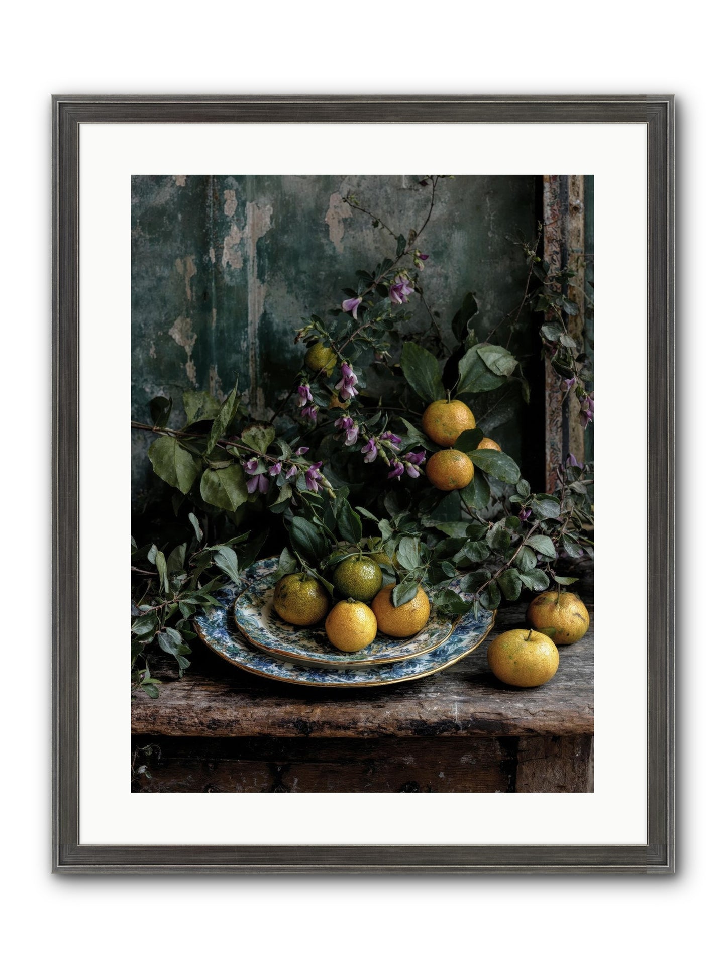 Clarabelle Framed Print - Slimwoods Black/Silver 18x24