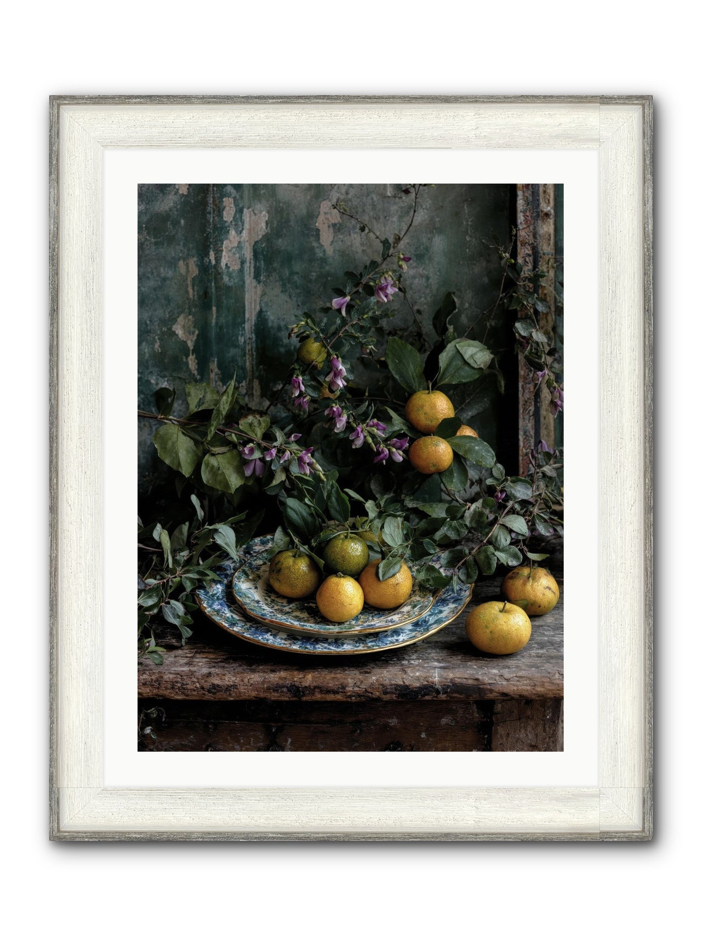 Clarabelle Framed Print - Driftwood White 24x32
