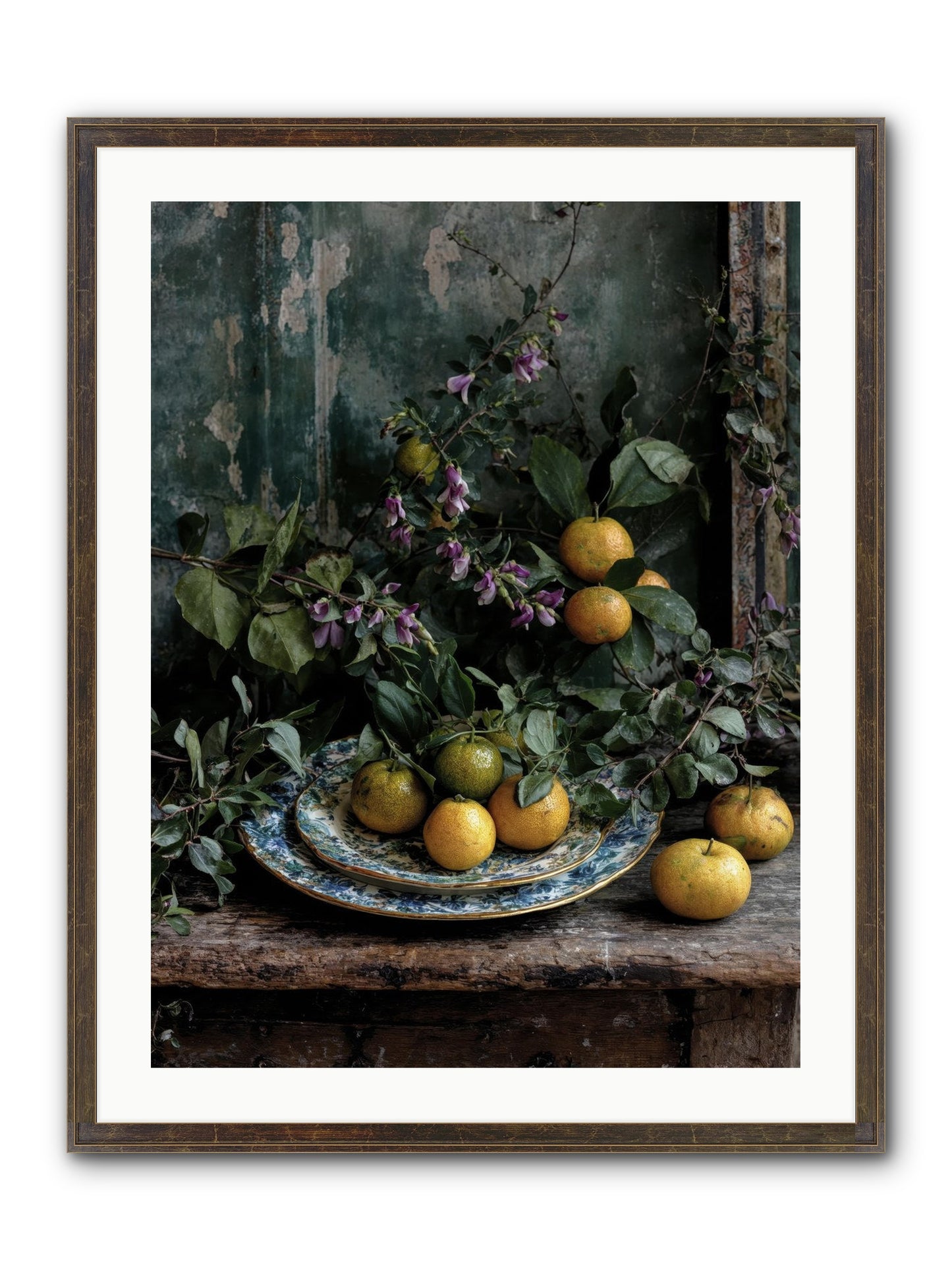 Clarabelle Framed Print - Slimwoods Black/Gold 24x32