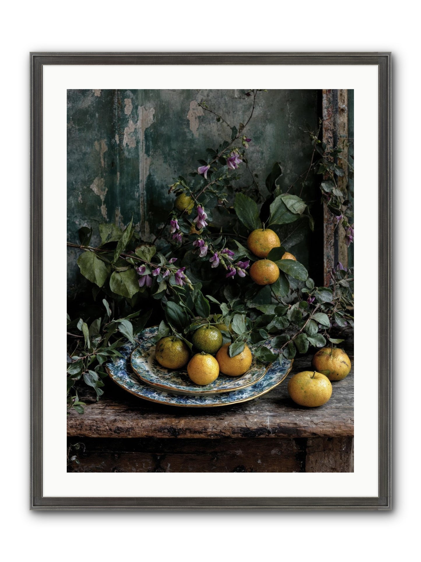 Clarabelle Framed Print - Slimwoods Black/Silver 24x32