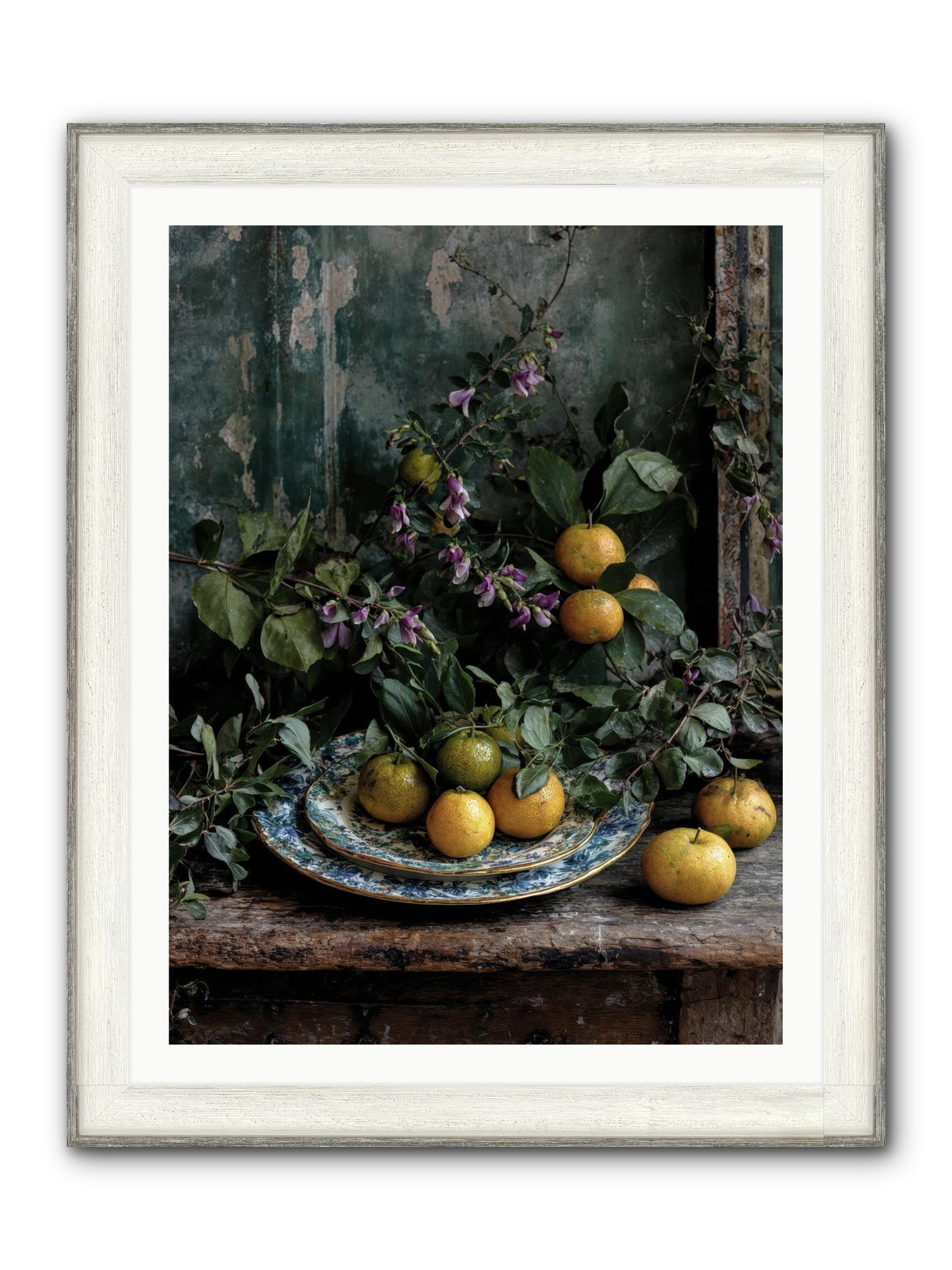 Clarabelle Framed Print - Driftwood White 30x40