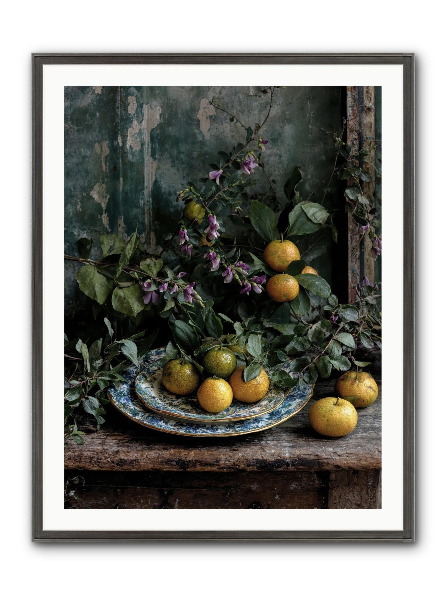 Clarabelle Framed Print - Slimwoods Black/Silver 30x40