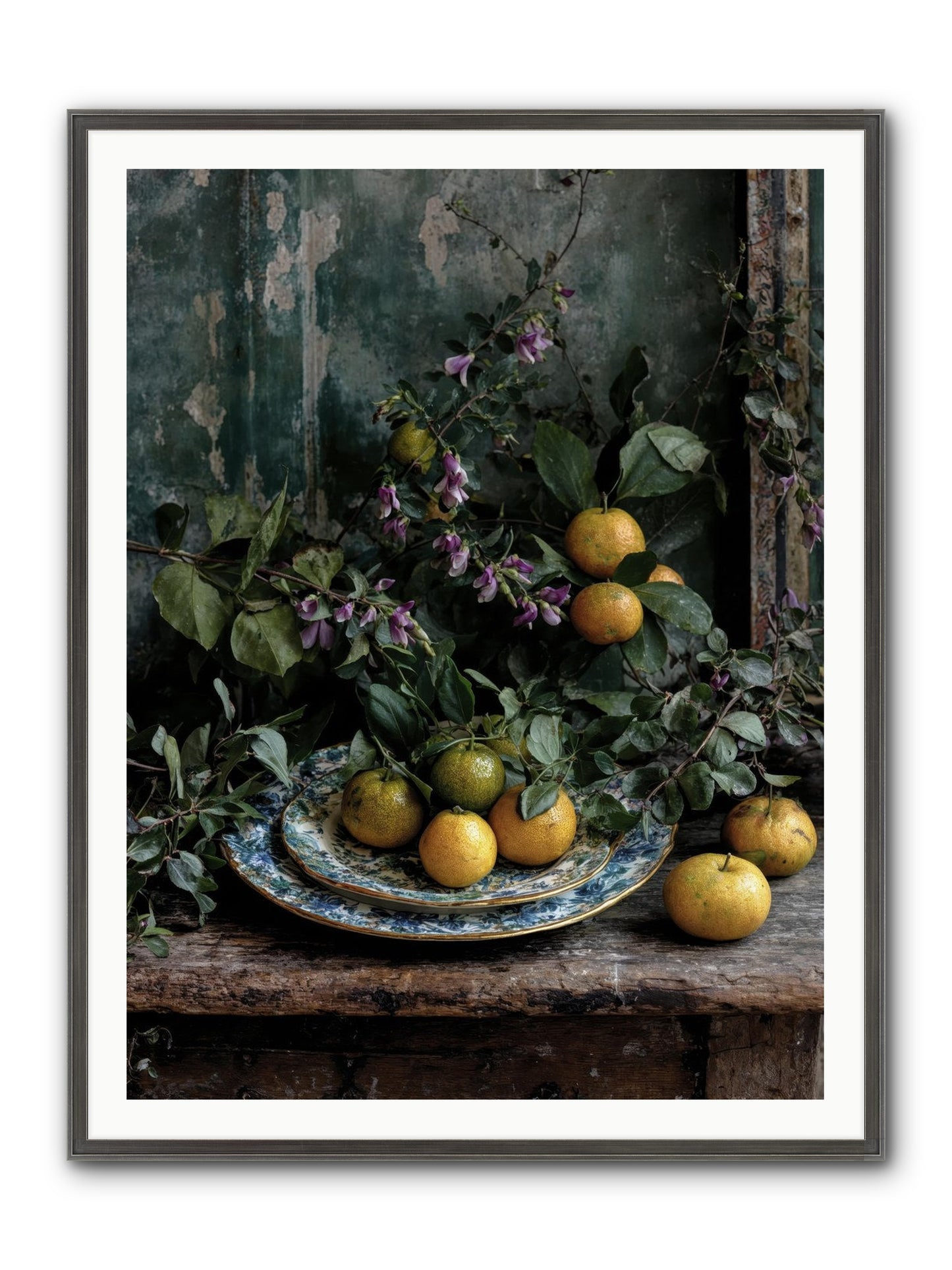 Clarabelle Framed Print - Slimwoods Black/Silver 36x48