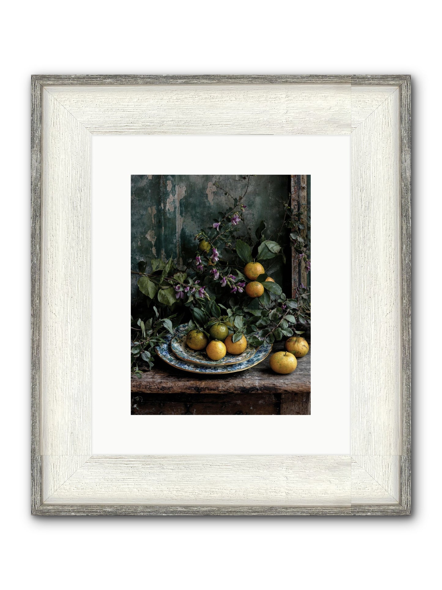 Clarabelle Framed Print - Driftwood White 9x12