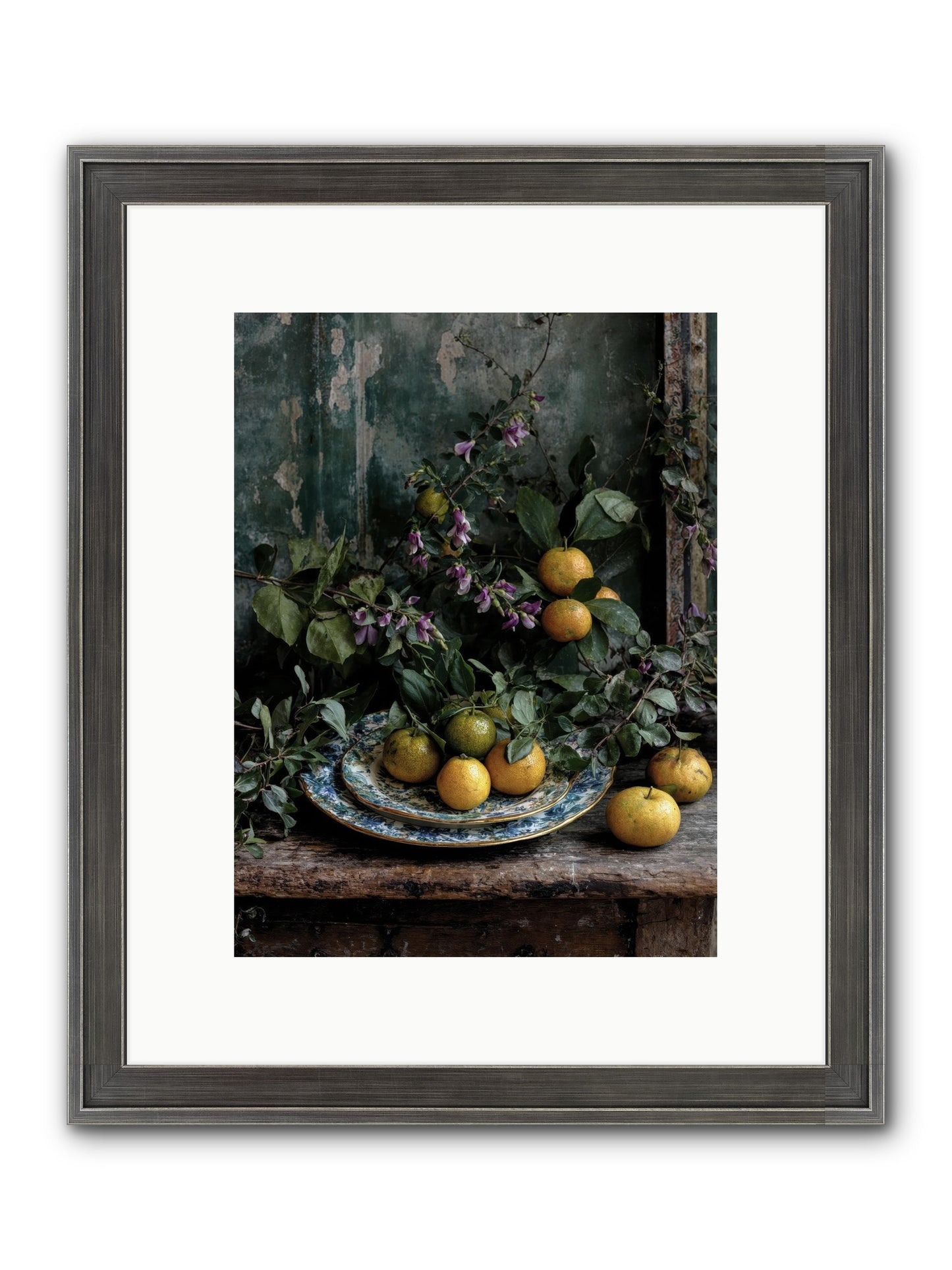 Clarabelle Framed Print - Slimwoods Black/Silver 9x12