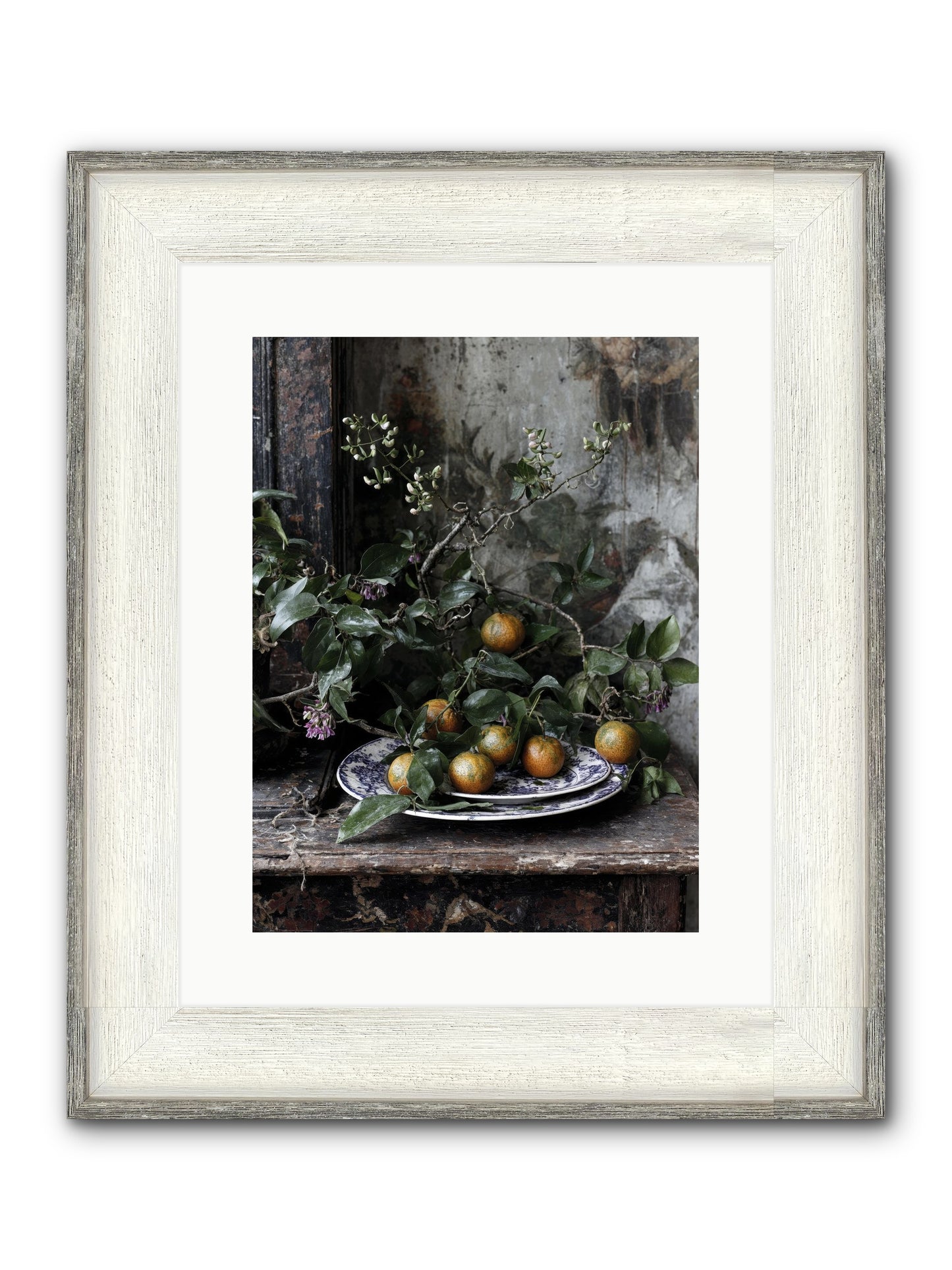 Claudette Framed Print - Driftwood White 12x16