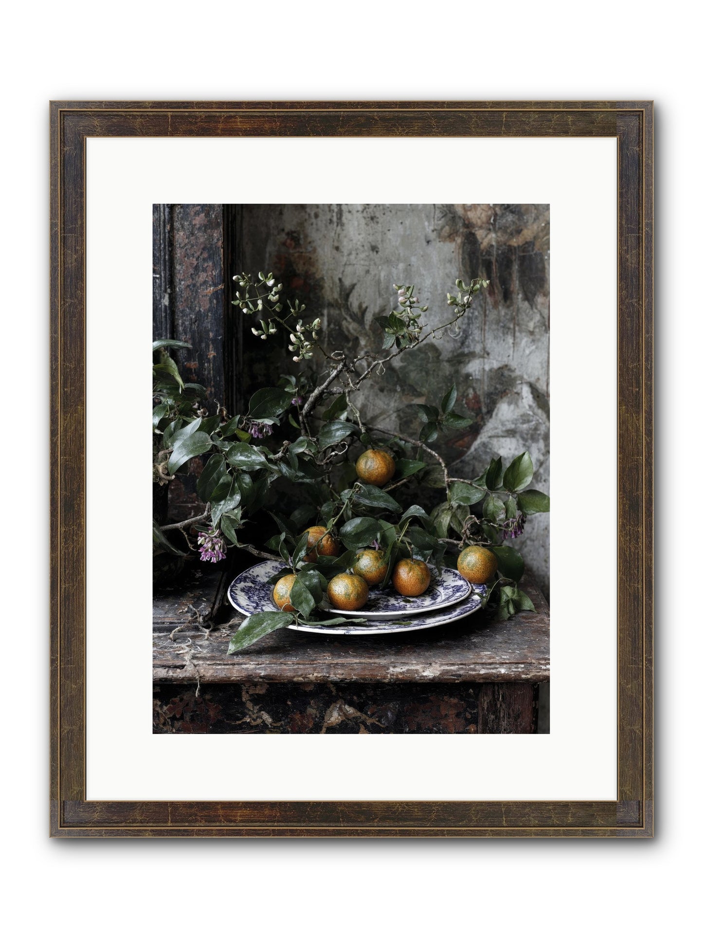 Claudette Framed Print - Slimwoods Black/Gold 12x16