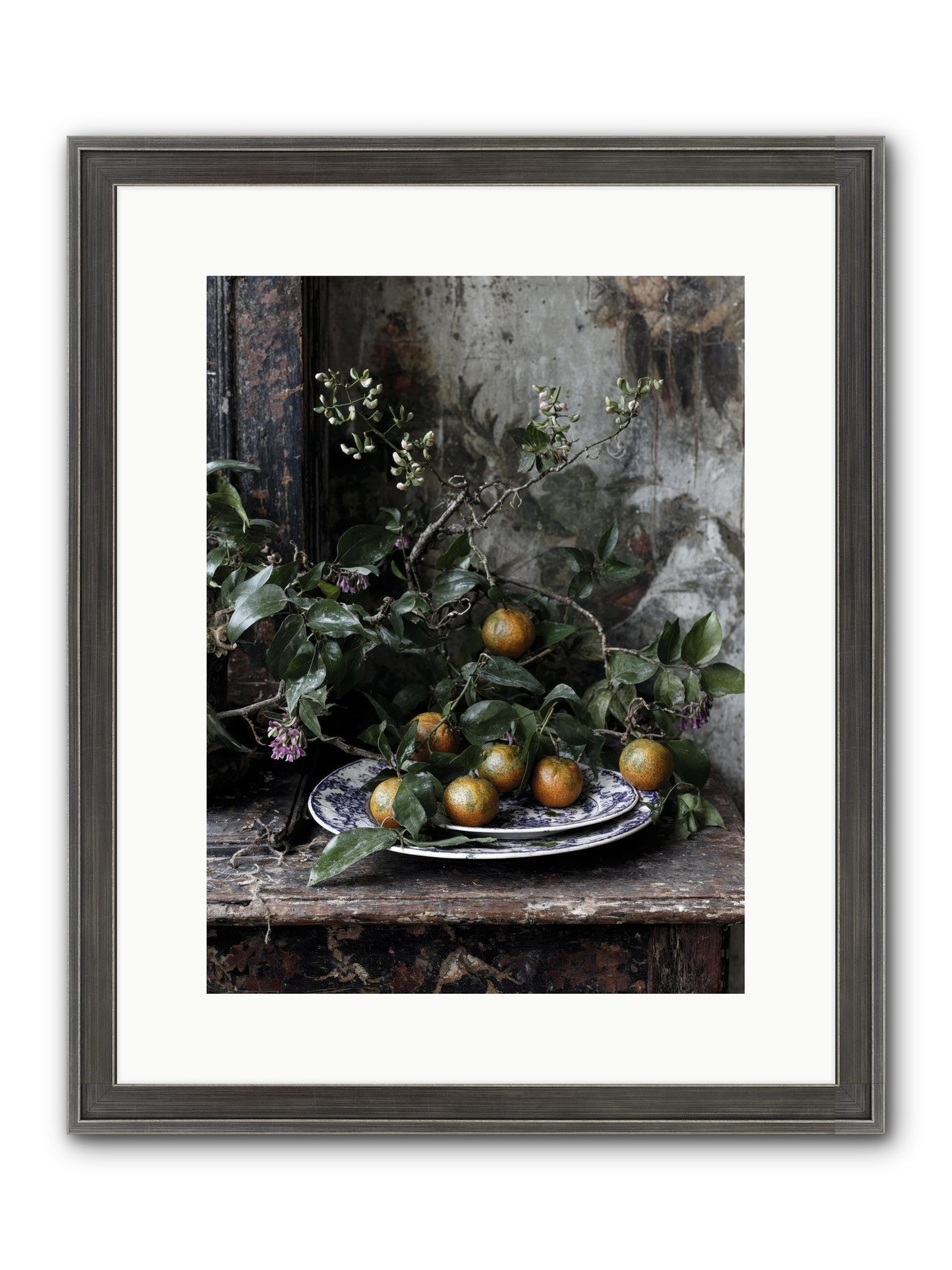 Claudette Framed Print - Slimwoods Black/Silver 12x16