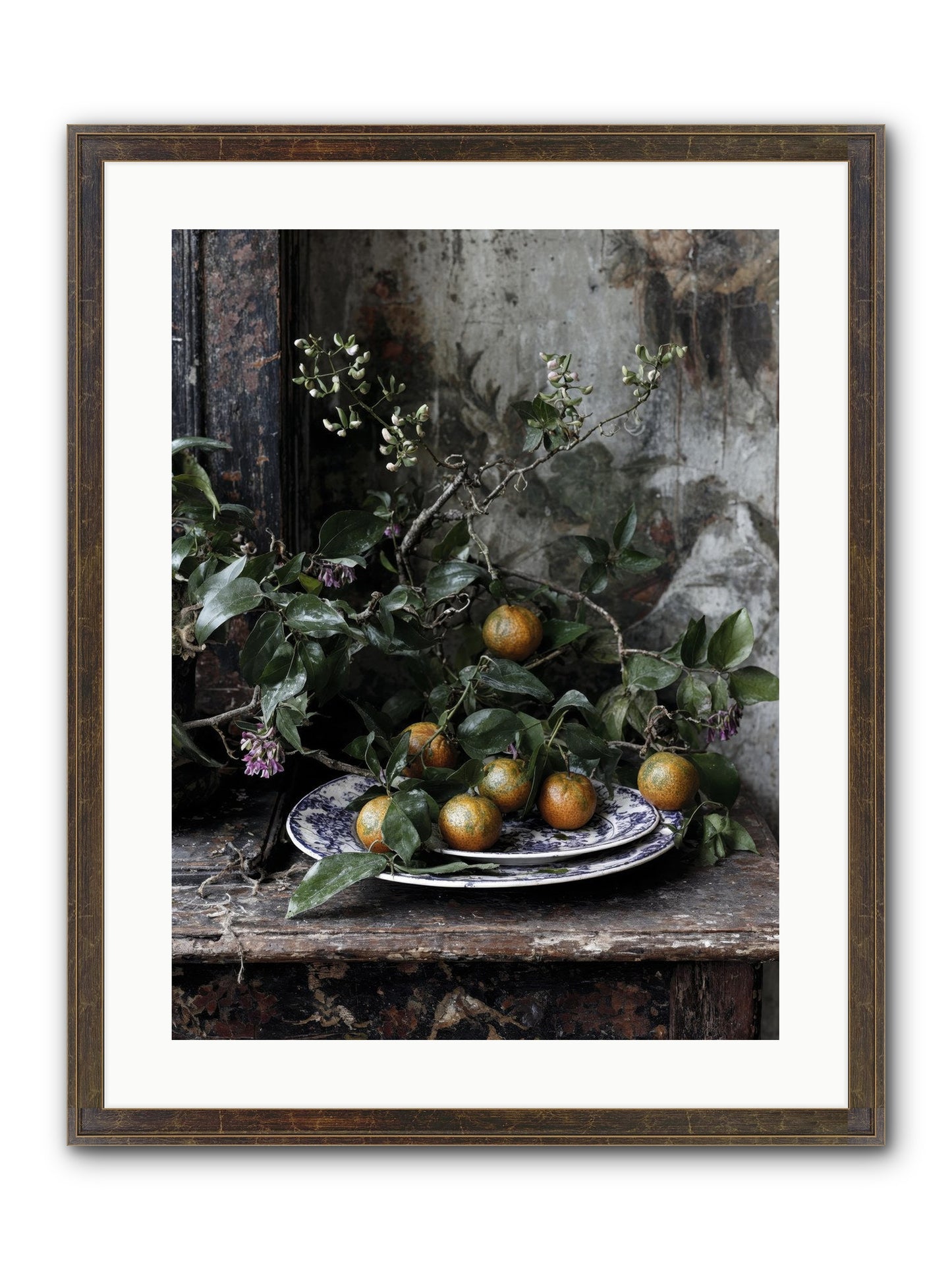 Claudette Framed Print - Slimwoods Black/Gold 18x24