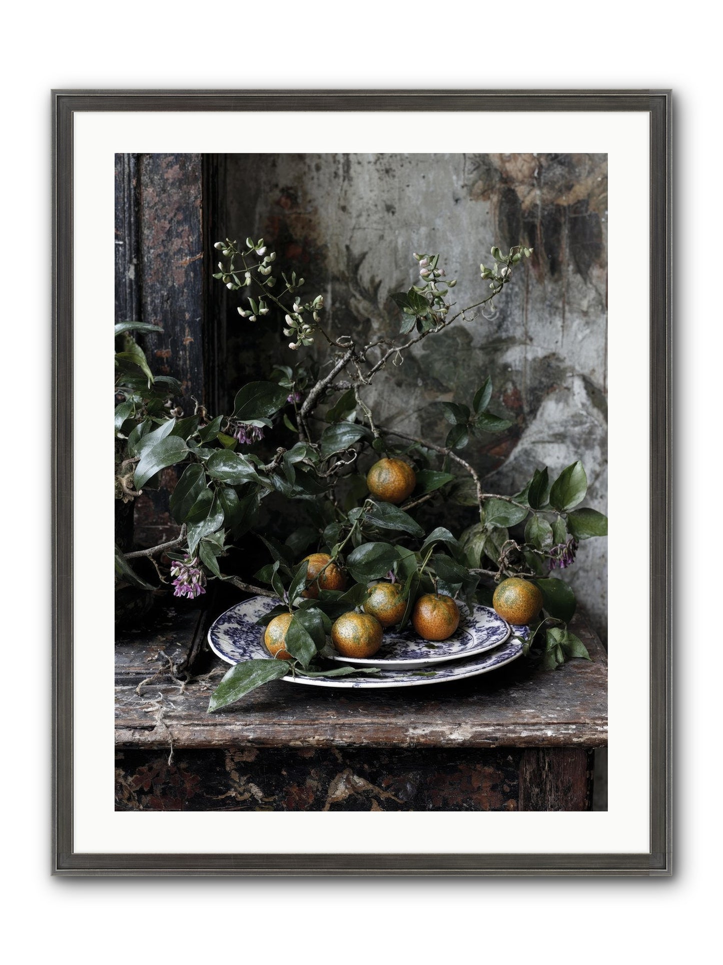 Claudette Framed Print - Slimwoods Black/Silver 24x32