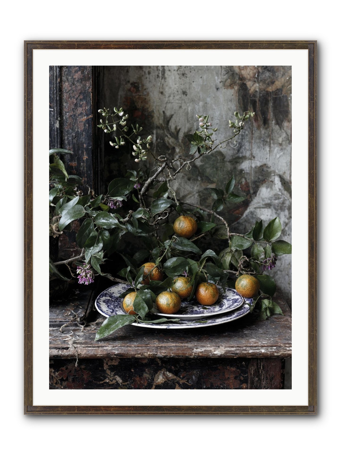 Claudette Framed Print - Slimwoods Black/Gold 30x40