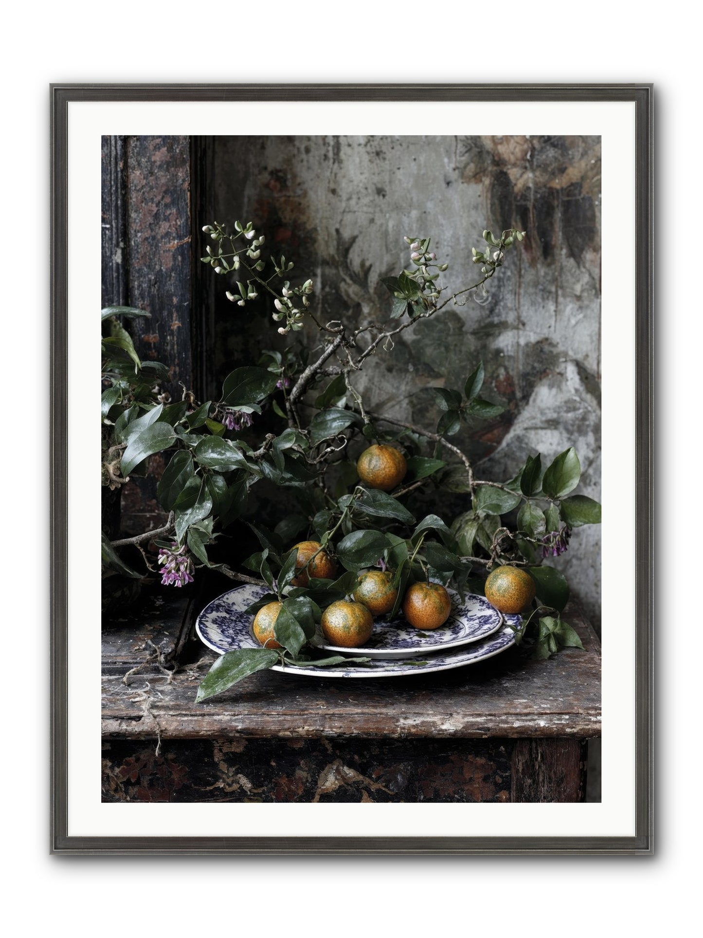 Claudette Framed Print - Slimwoods Black/Silver 30x40