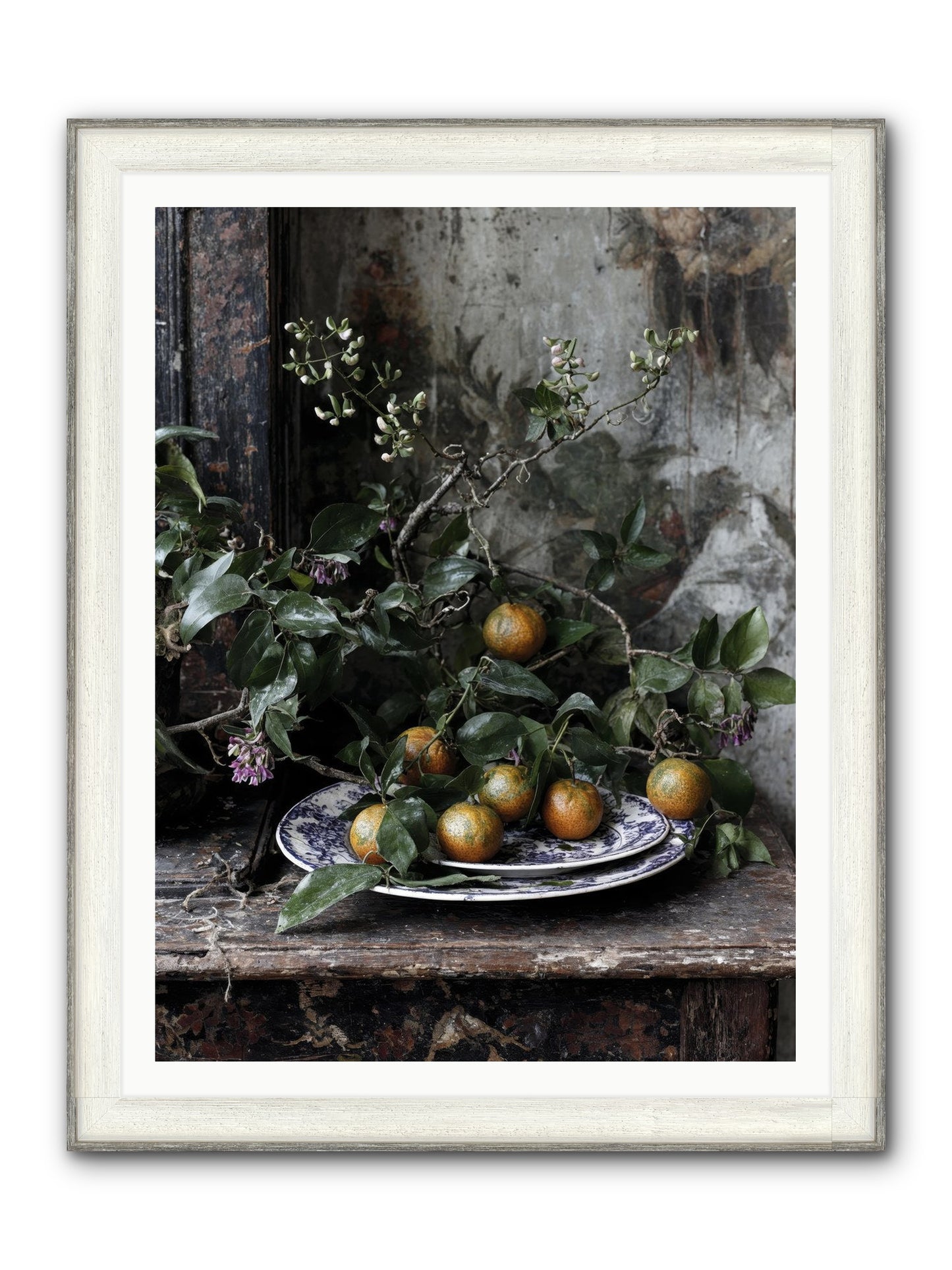 Claudette Framed Print - Driftwood White 36x48