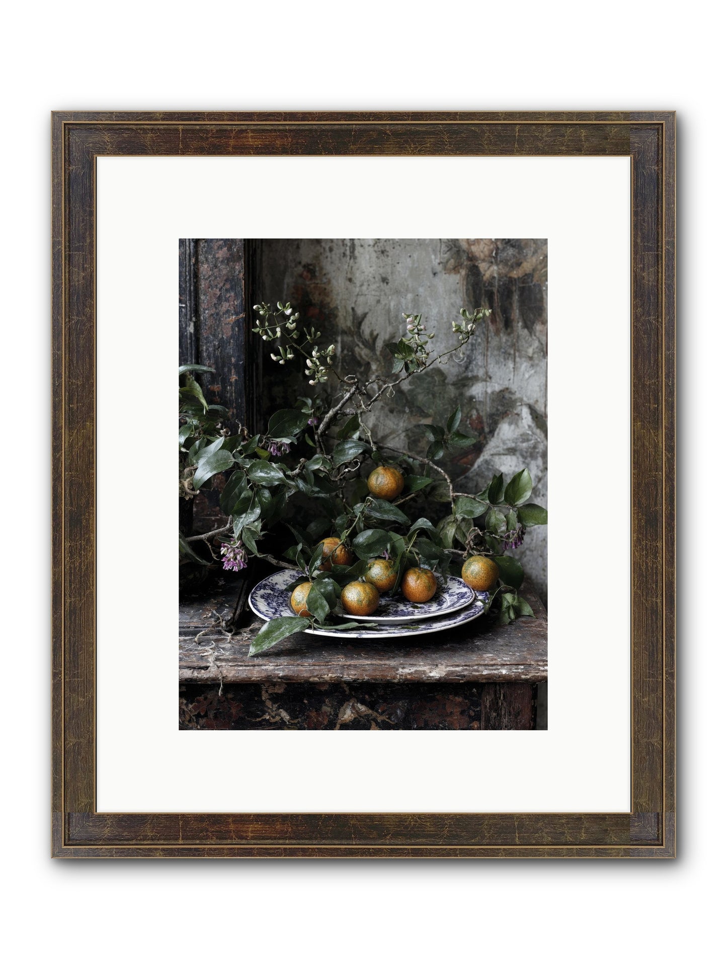 Claudette Framed Print - Slimwoods Black/Gold 9x12