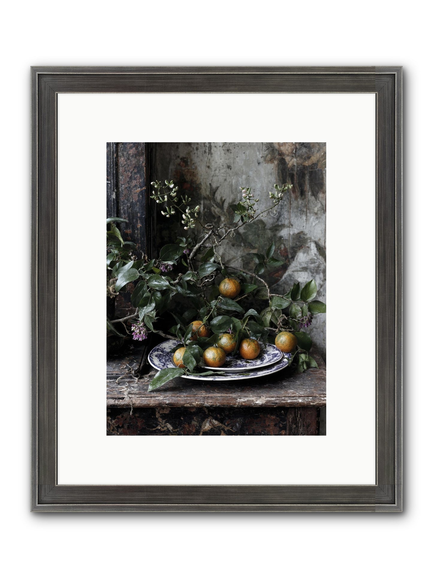 Claudette Framed Print - Slimwoods Black/Silver 9x12