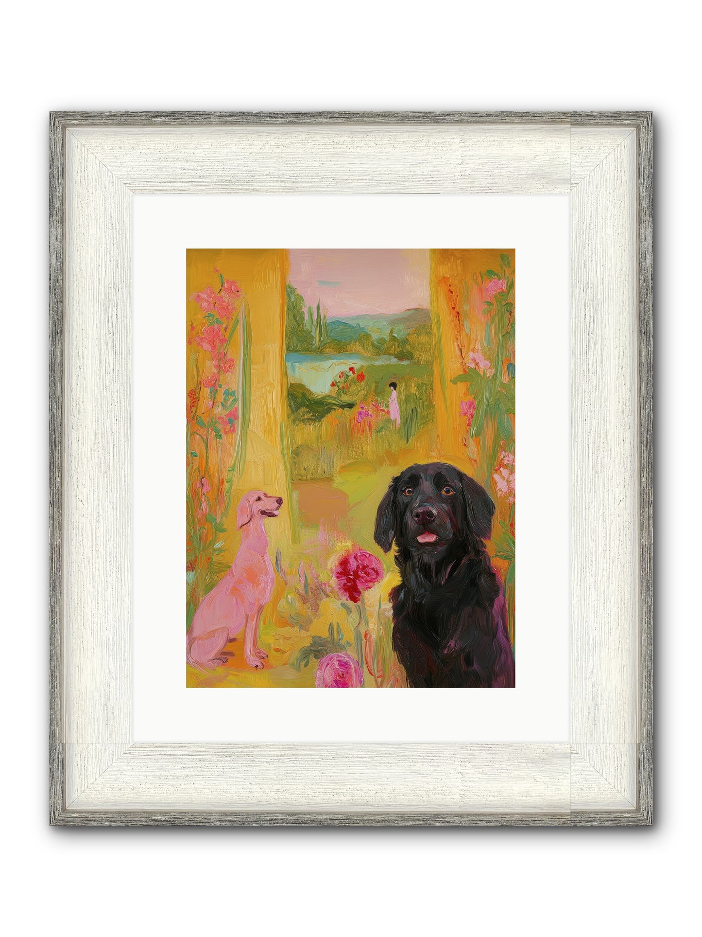 Clementine Framed Print - Driftwood White 12x16