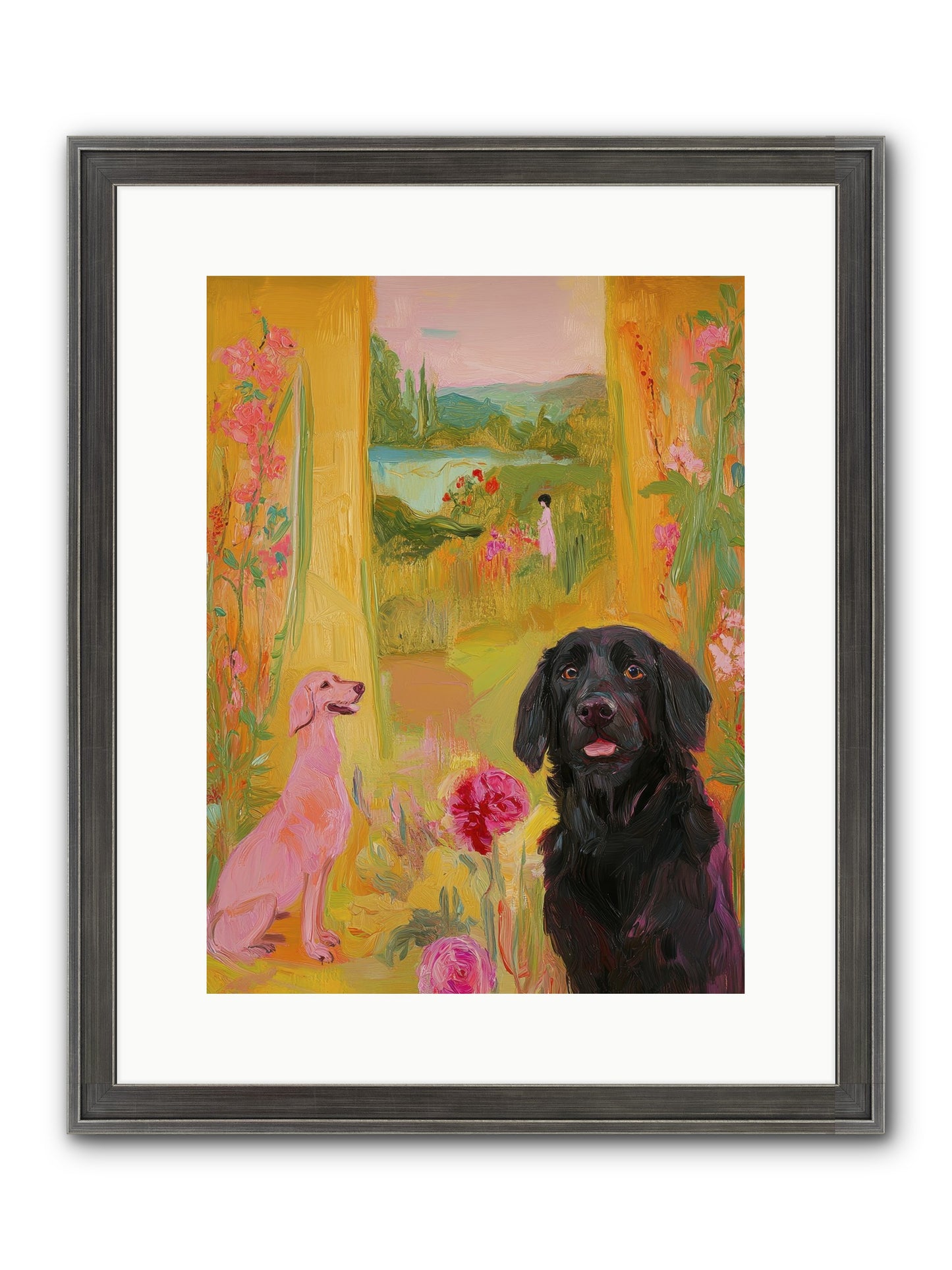 Clementine Framed Print - Slimwoods Black/Silver 12x16