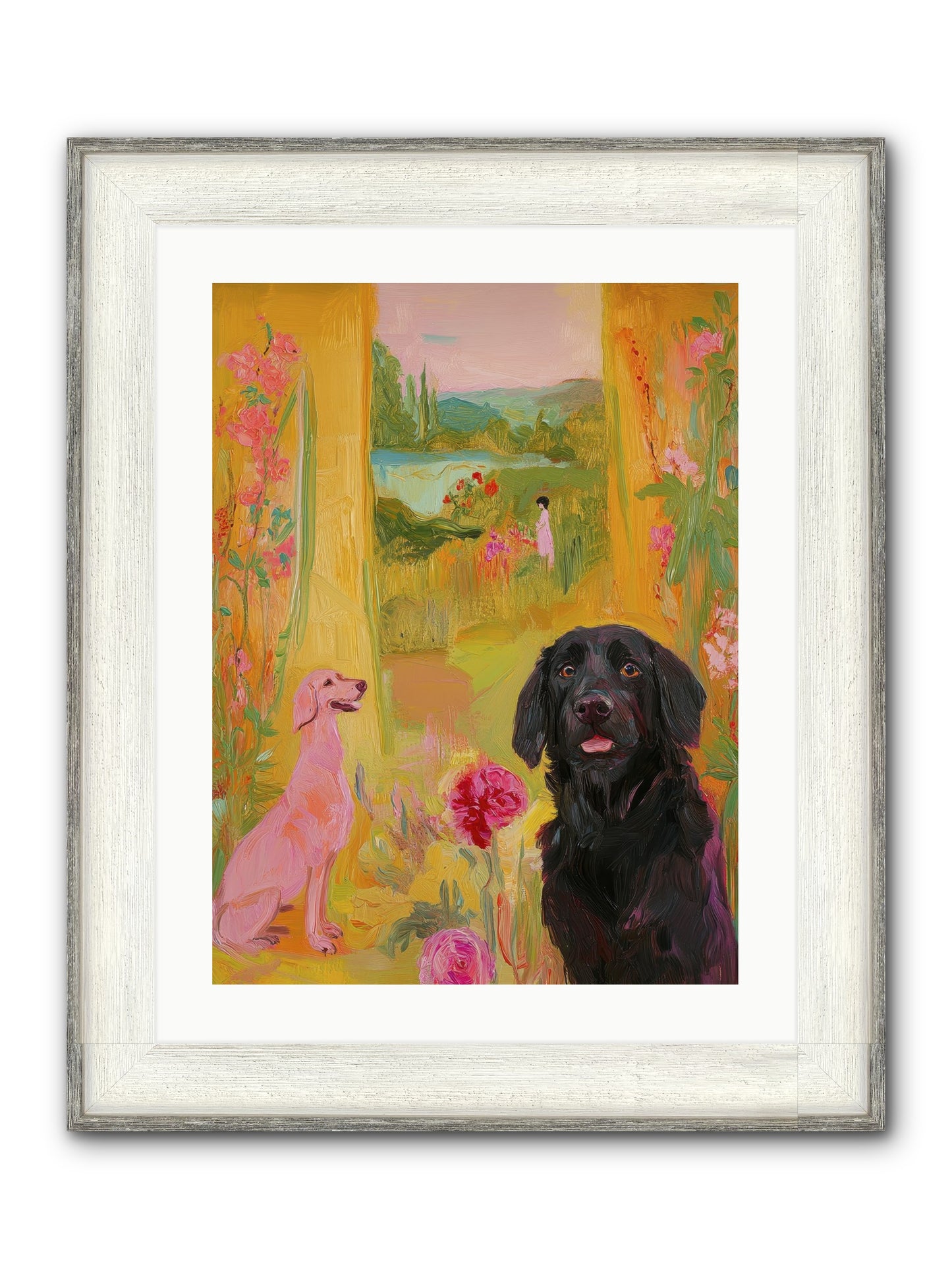 Clementine Framed Print - Driftwood White 18x24