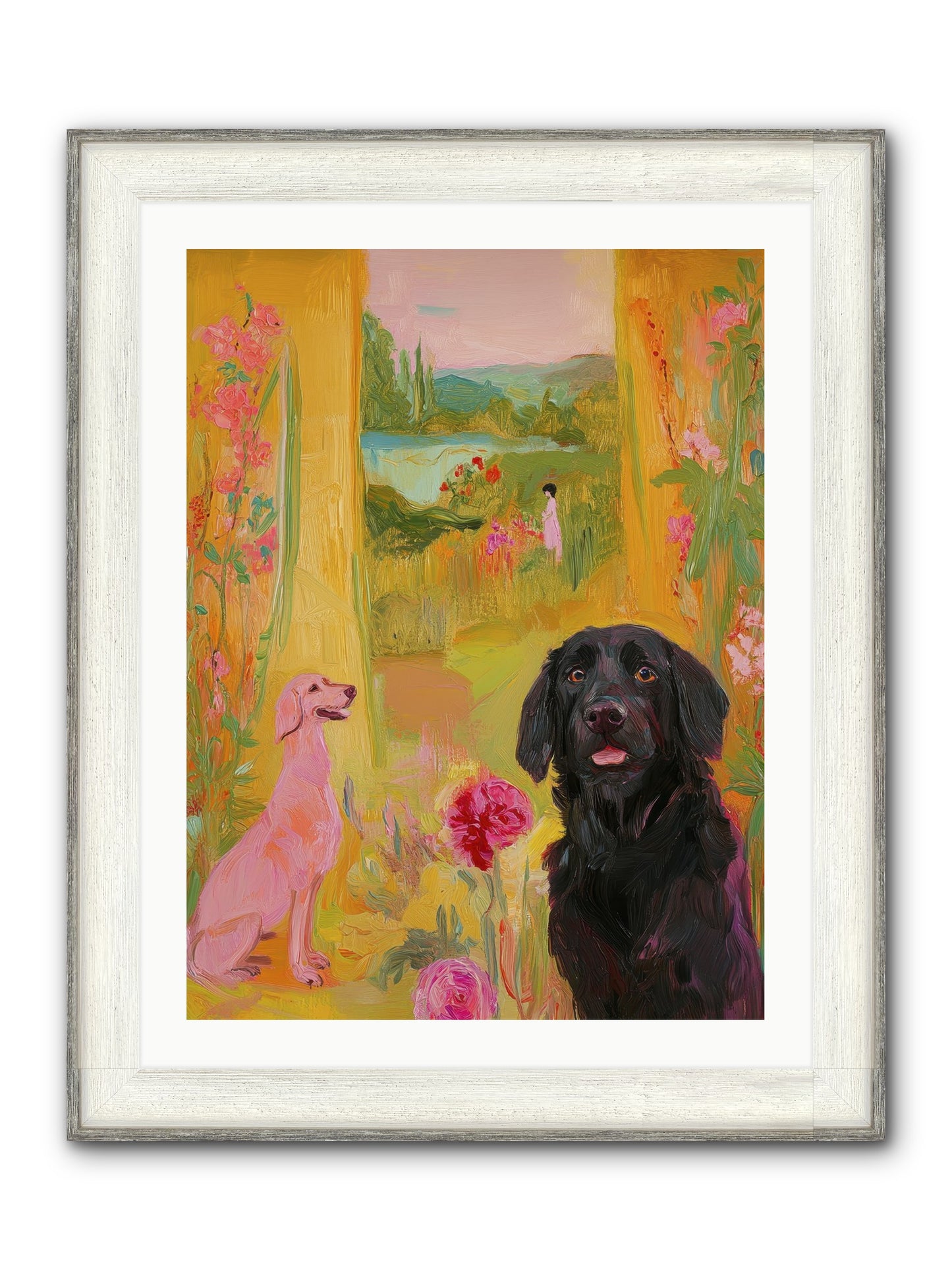 Clementine Framed Print - Driftwood White 24x32
