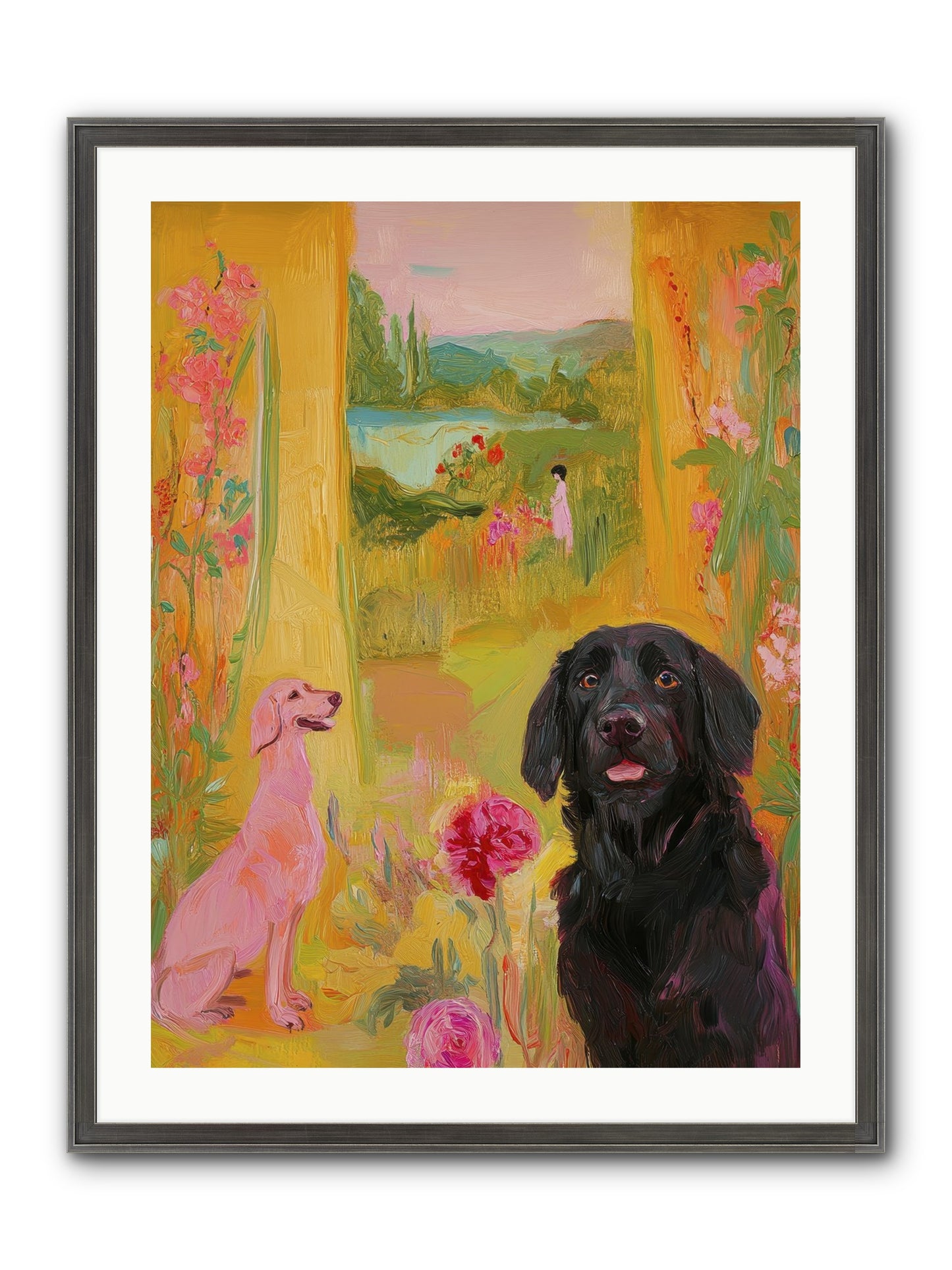 Clementine Framed Print - Slimwoods Black/Silver 24x32