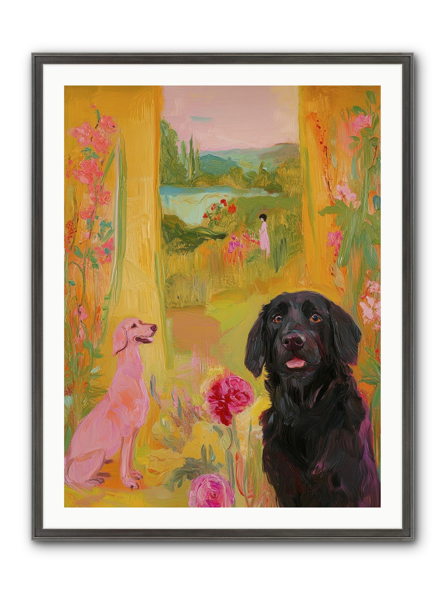 Clementine Framed Print - Slimwoods Black/Silver 30x40