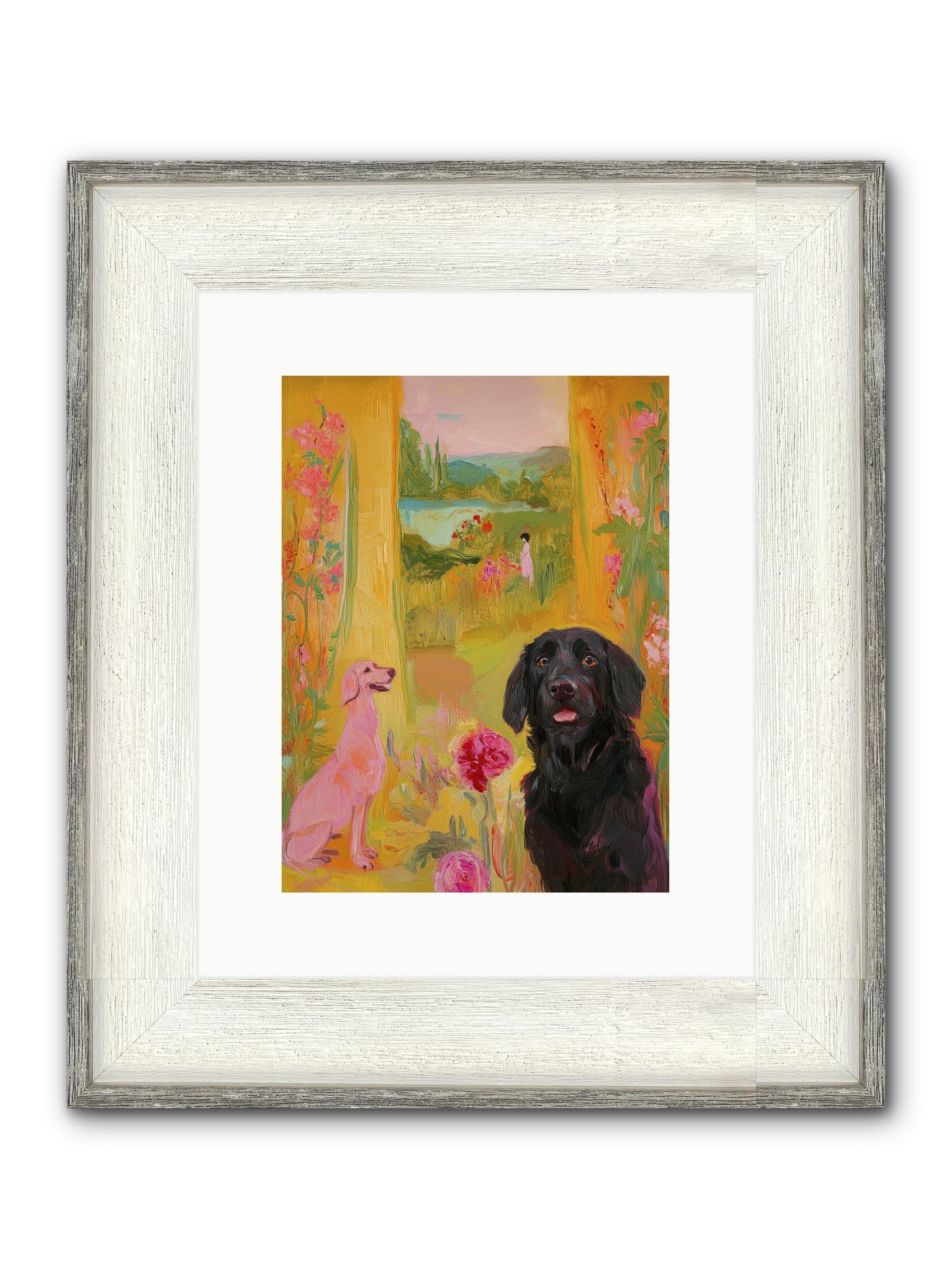 Clementine Framed Print - Driftwood White 9x12