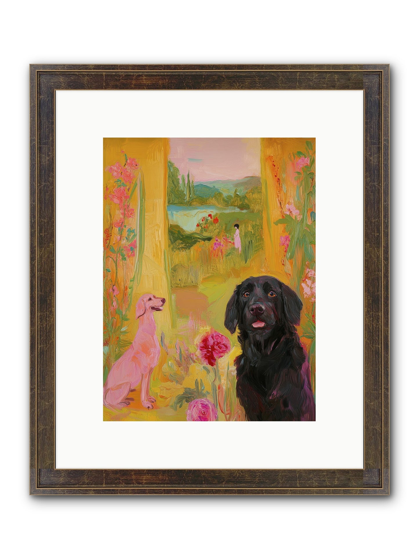 Clementine Framed Print - Slimwoods Black/Gold 9x12