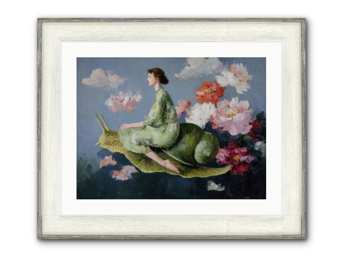 Clementine’s Call Framed Print - Driftwood White 24x18