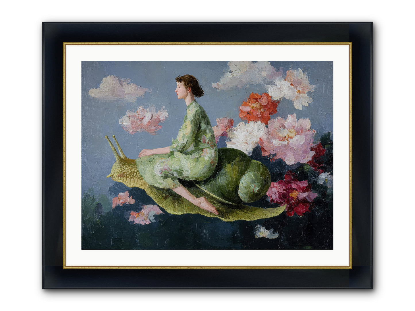 Clementine’s Call Framed Print - Wide Black w/Gold 32x24