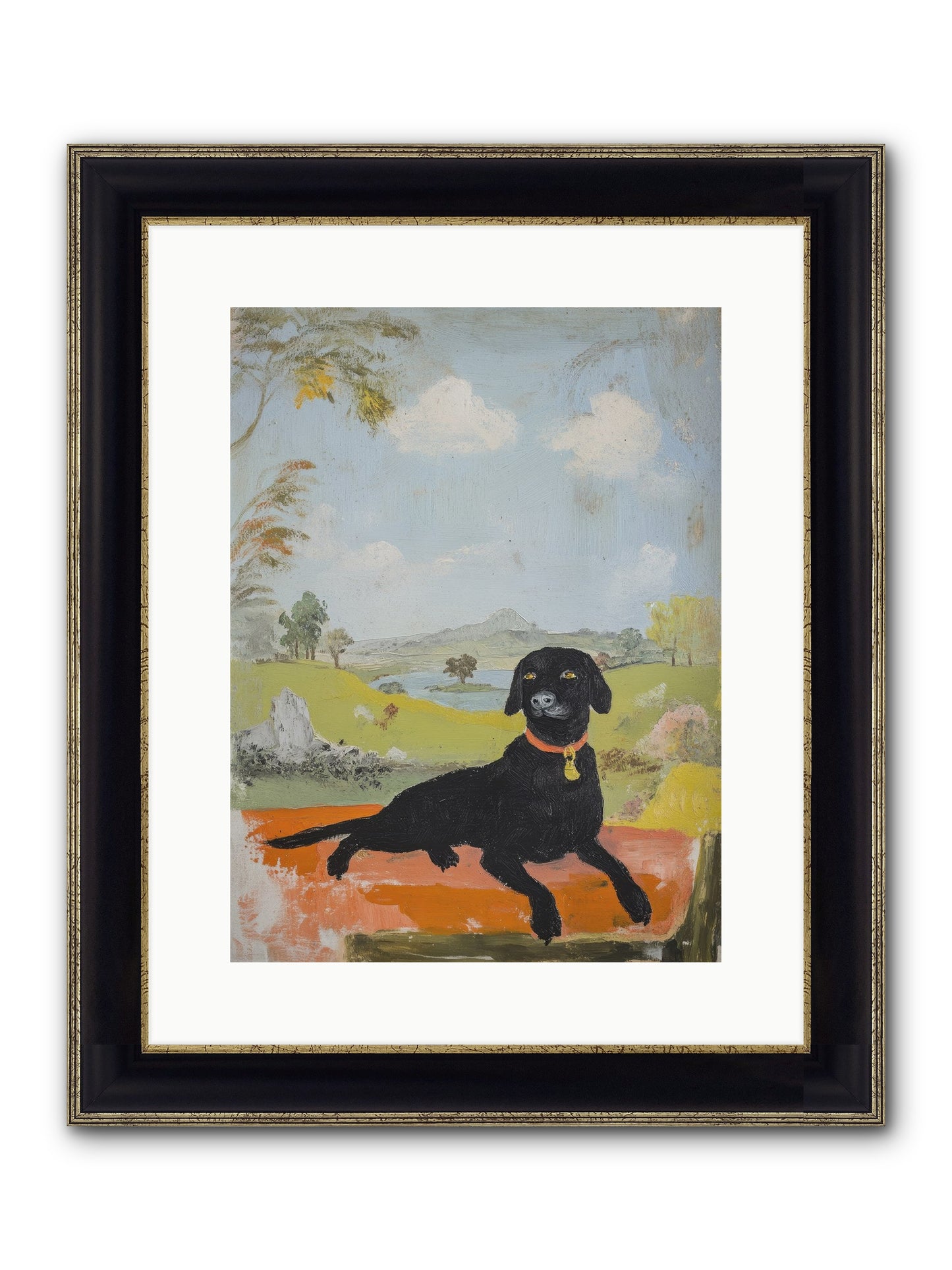 Cleopatra Framed Print - Black & Gold 12x16