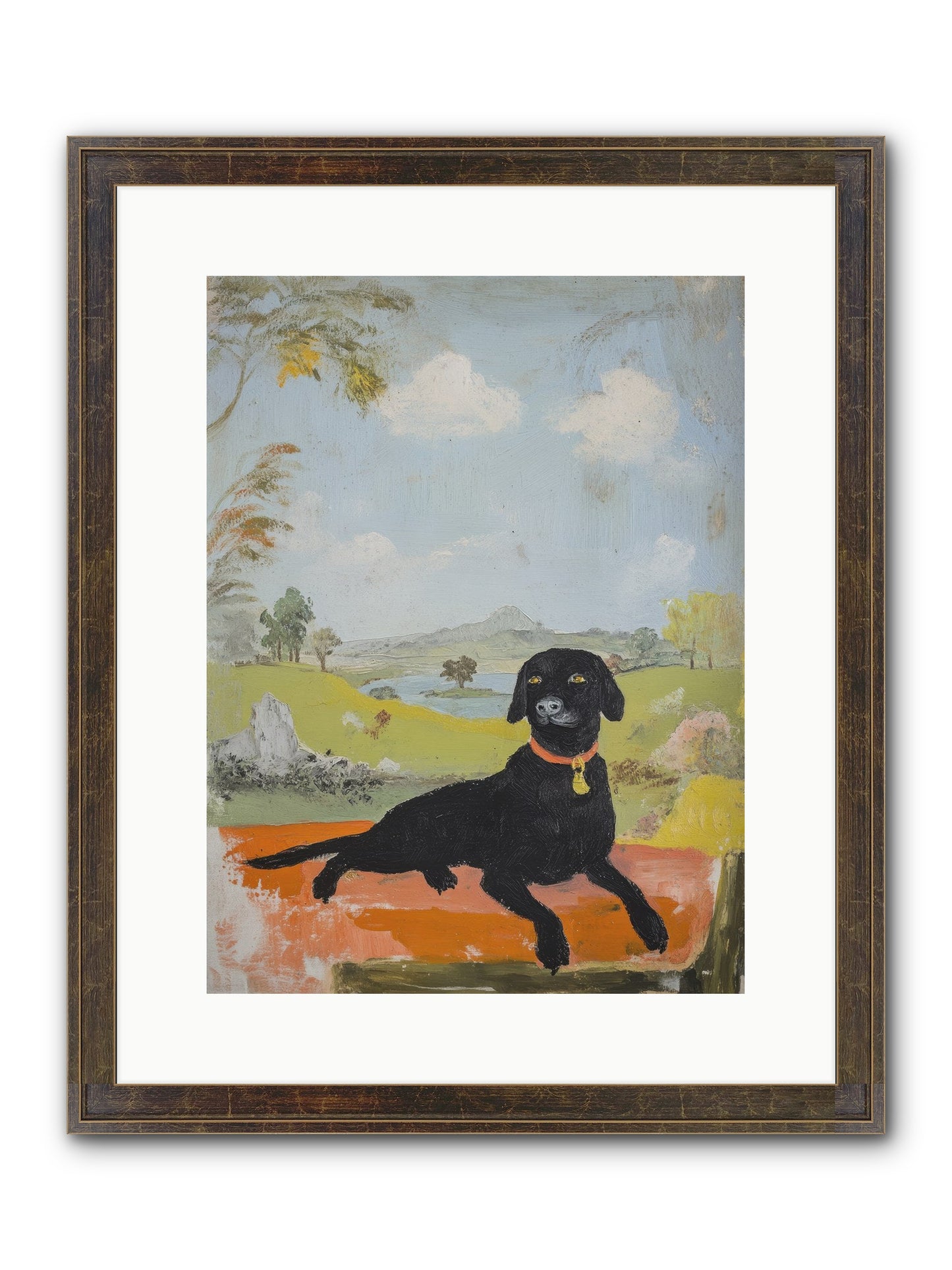 Cleopatra Framed Print - Slimwoods Black/Gold 12x16