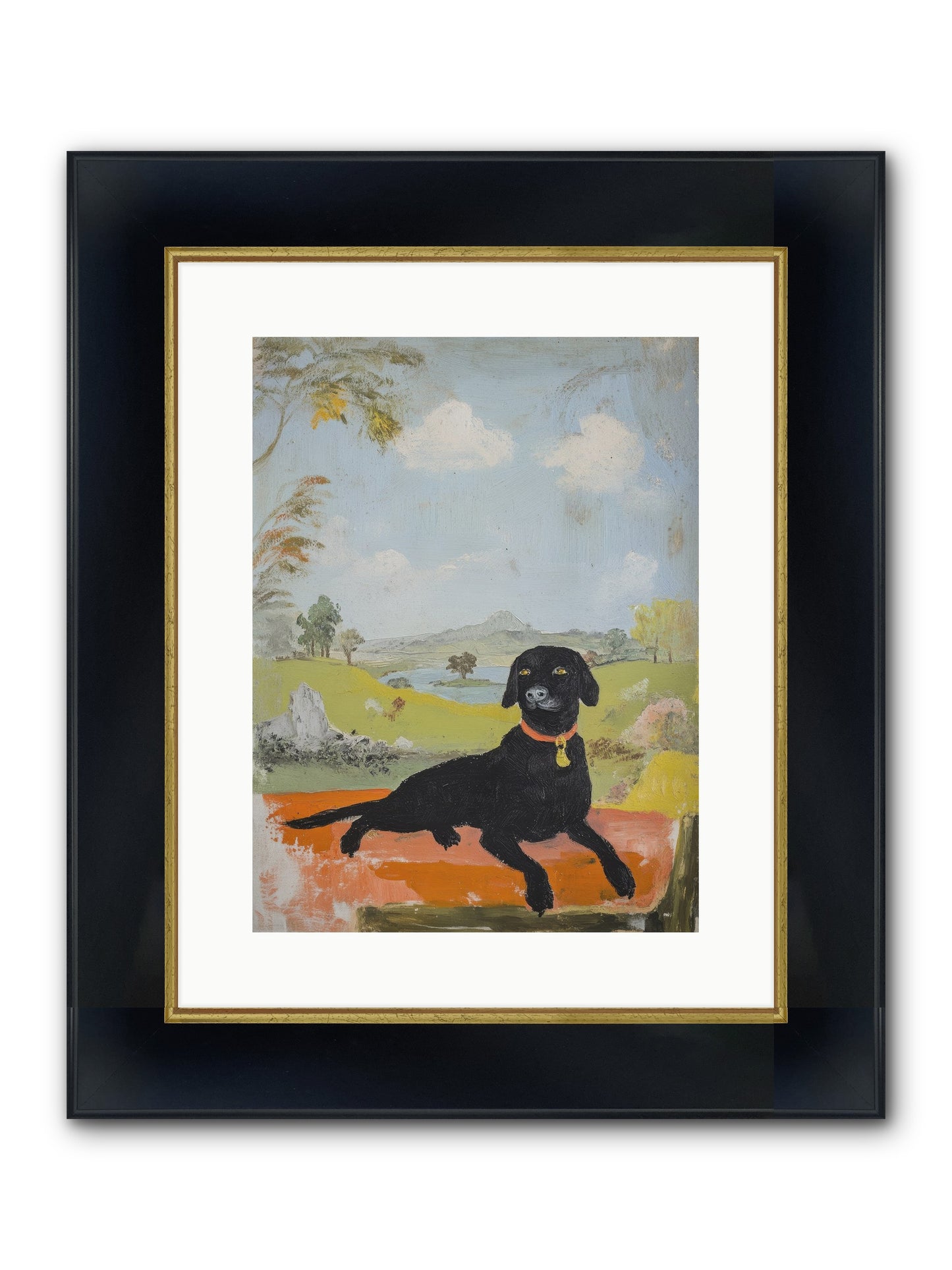 Cleopatra Framed Print - Wide Black w/Gold 12x16